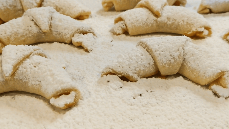 Apricot Crescent Cookies