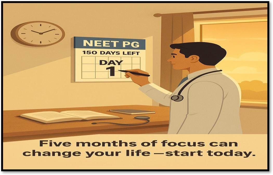 Can I Crack NEET PG in 5 Months? A Practical Study Plan to Turn Fear into Focus