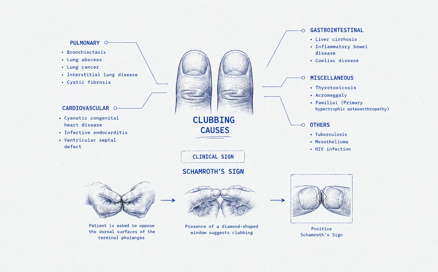 Clubbing Causes for NEET PG