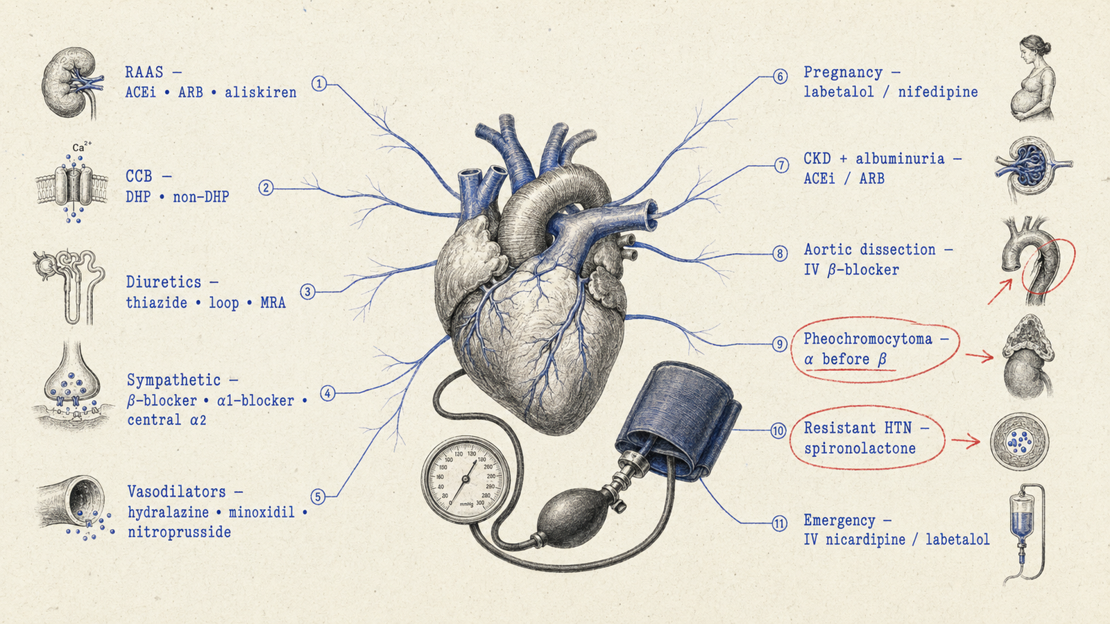 Antihypertensive Drugs for NEET PG