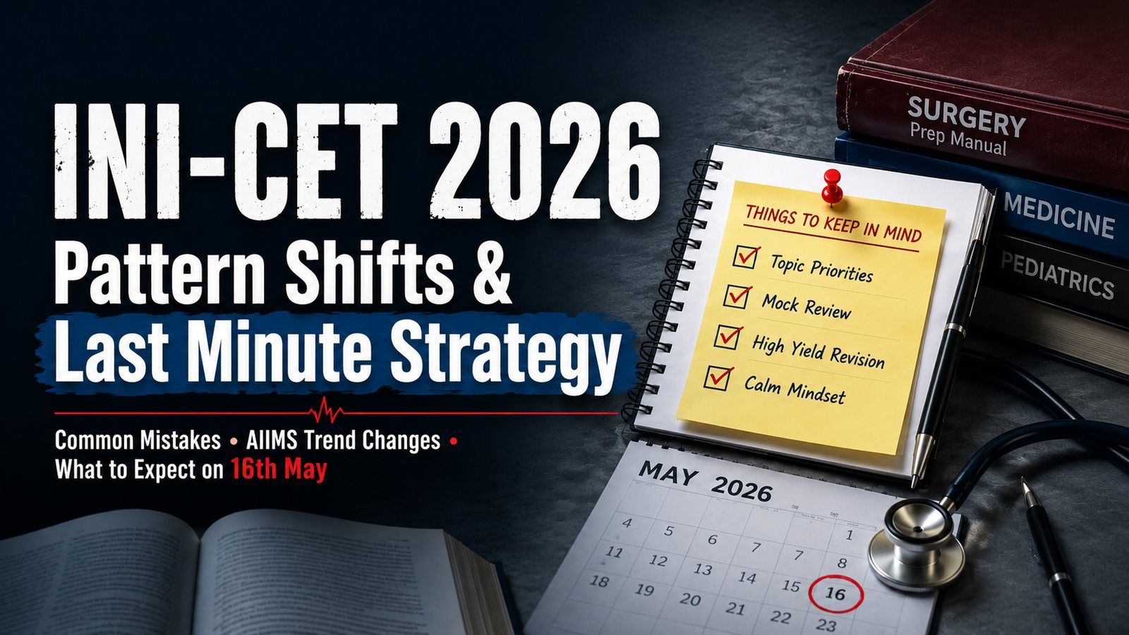 INI-CET 2026: Exam Tips Students Ignore, Pattern Shifts & What to Expect on 16th May