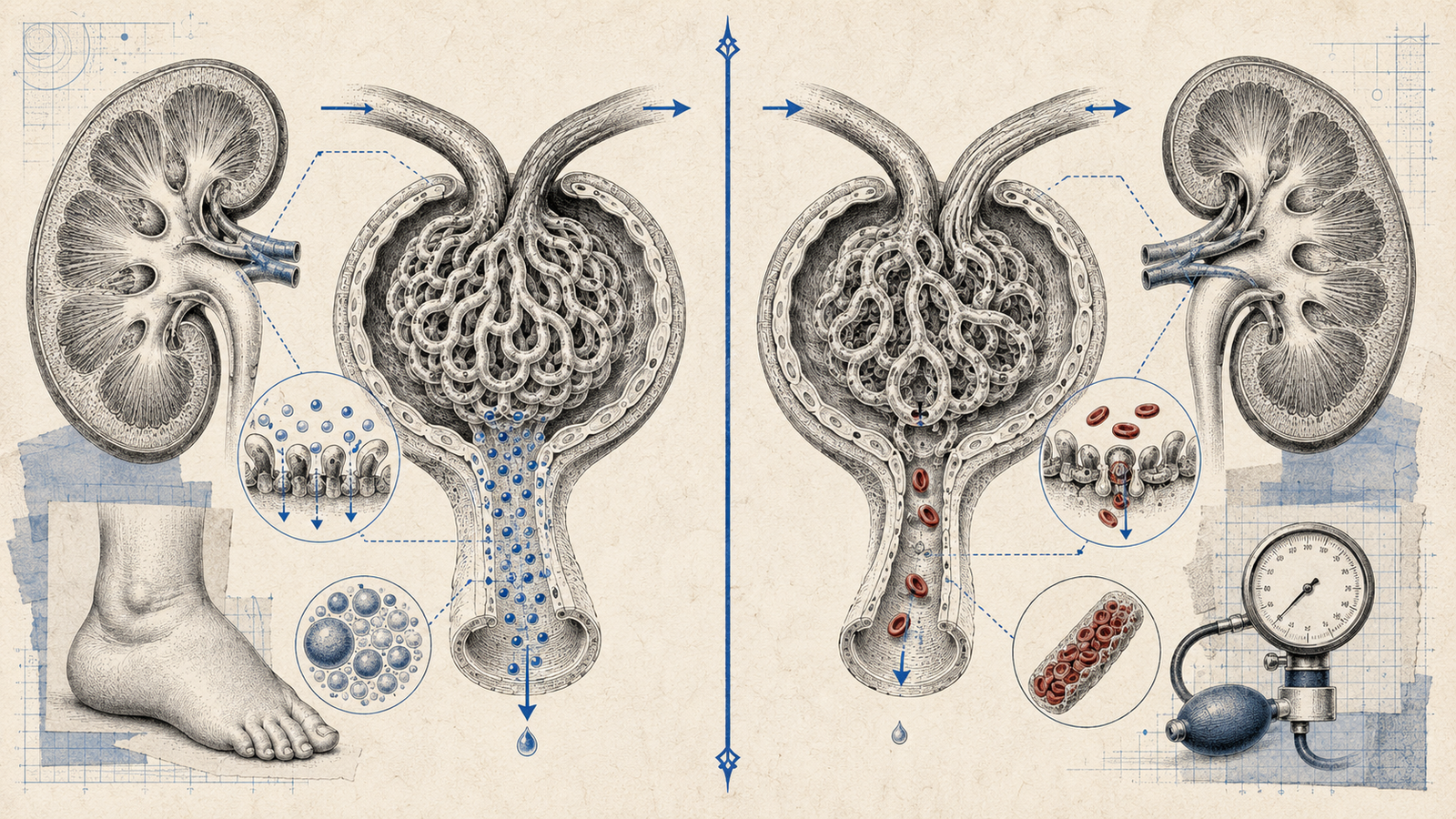 Nephrotic Syndrome vs Nephritic Syndrome