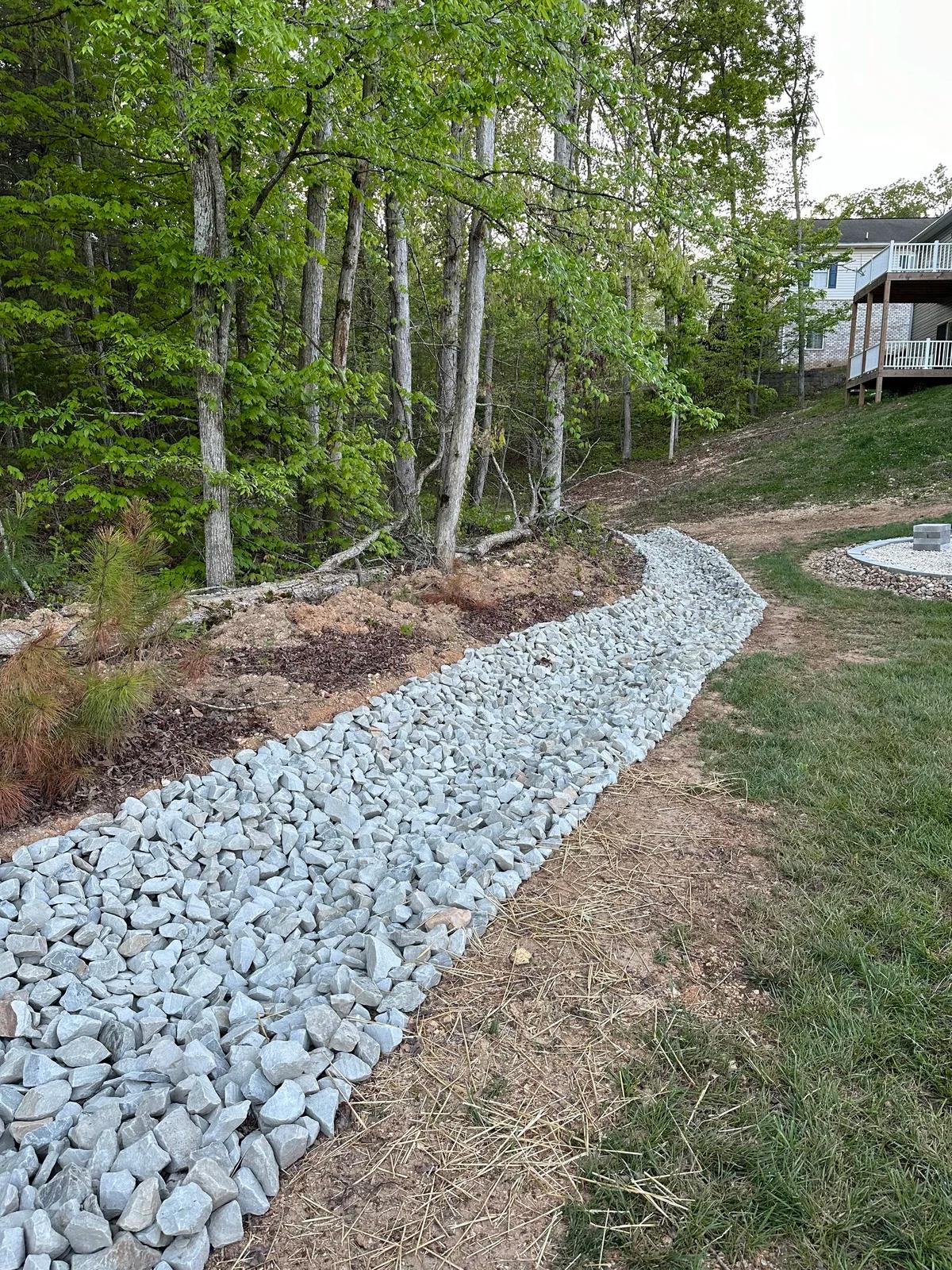 French drain for drainage