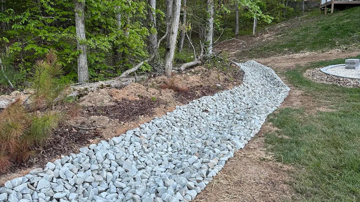 French drain for drainage