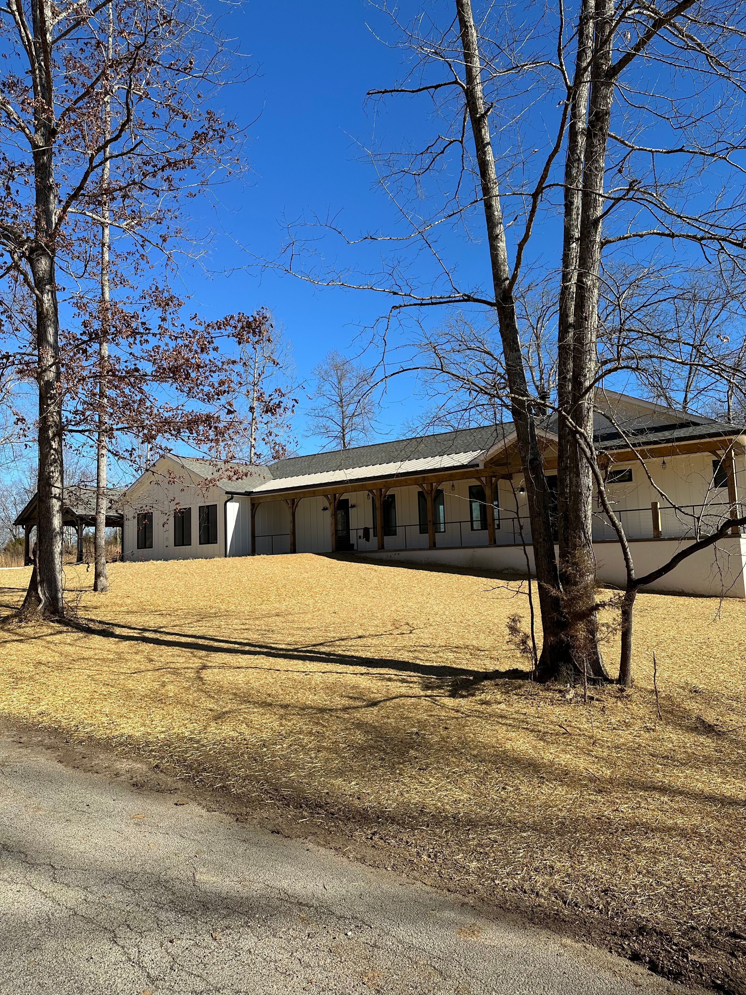 Lawn in the winter months
