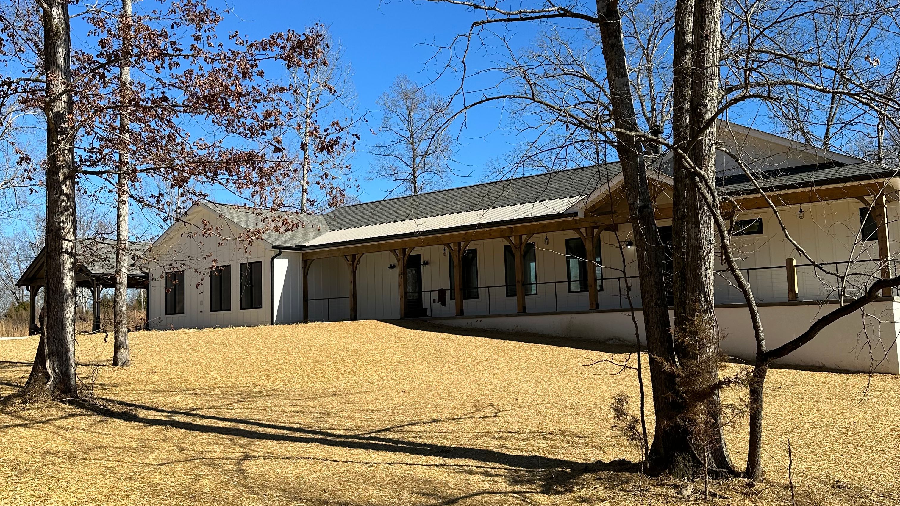 Lawn in the winter months
