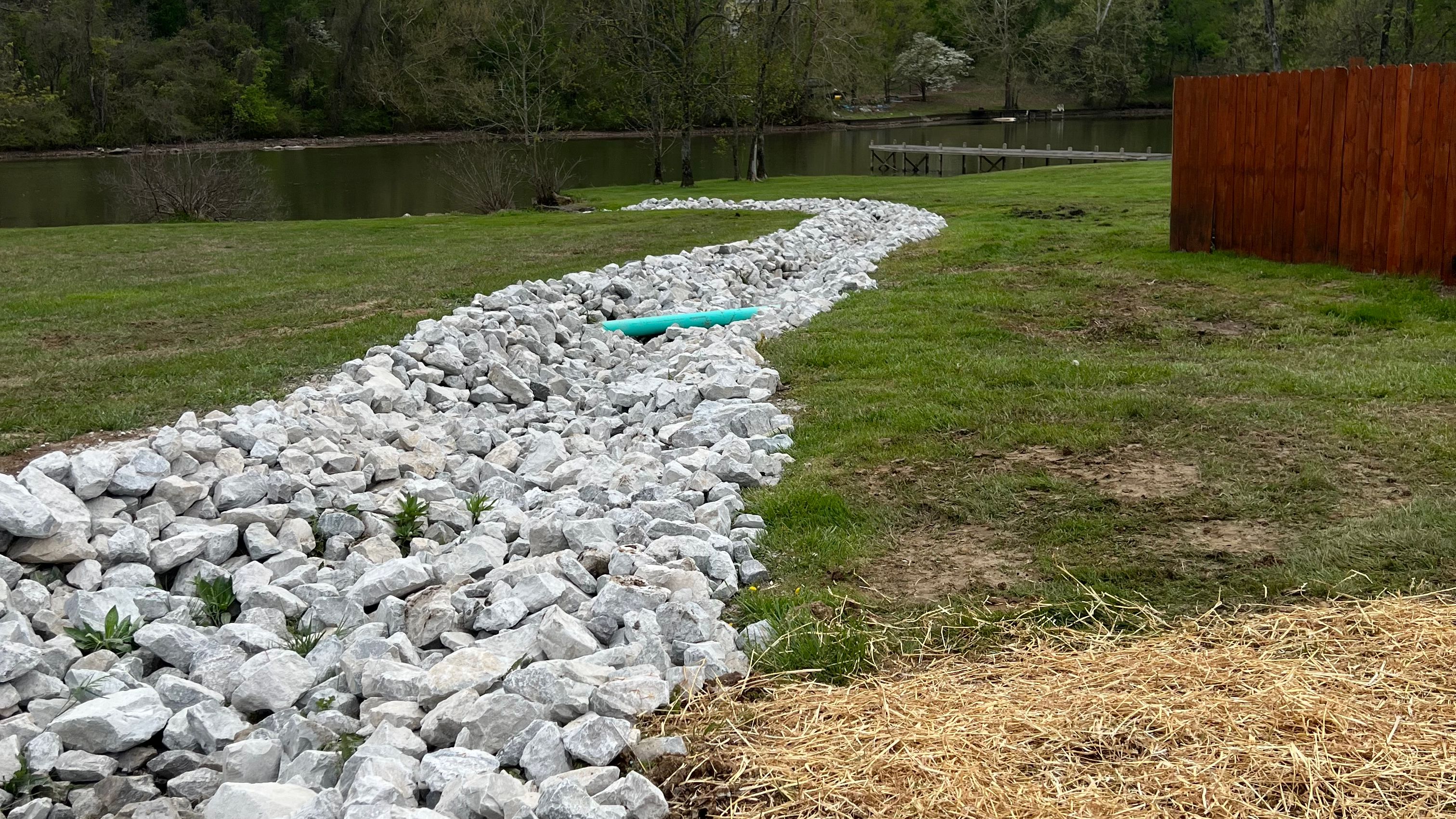 Long french drain