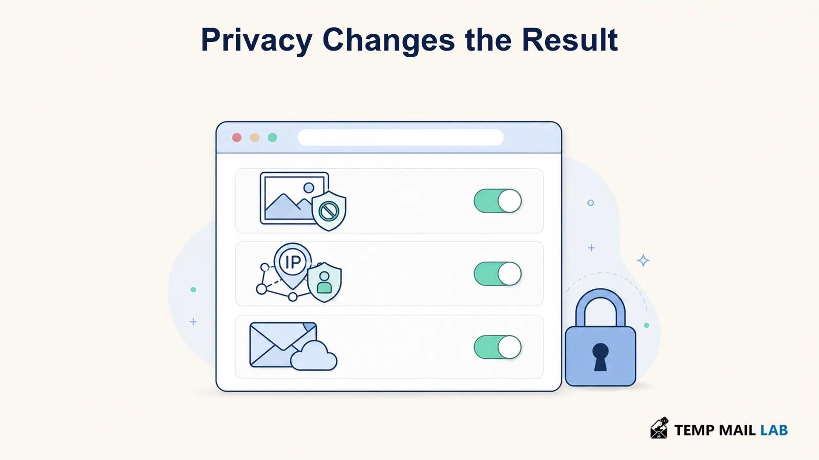 Email privacy settings that limit remote images, IP exposure, and tracking requests