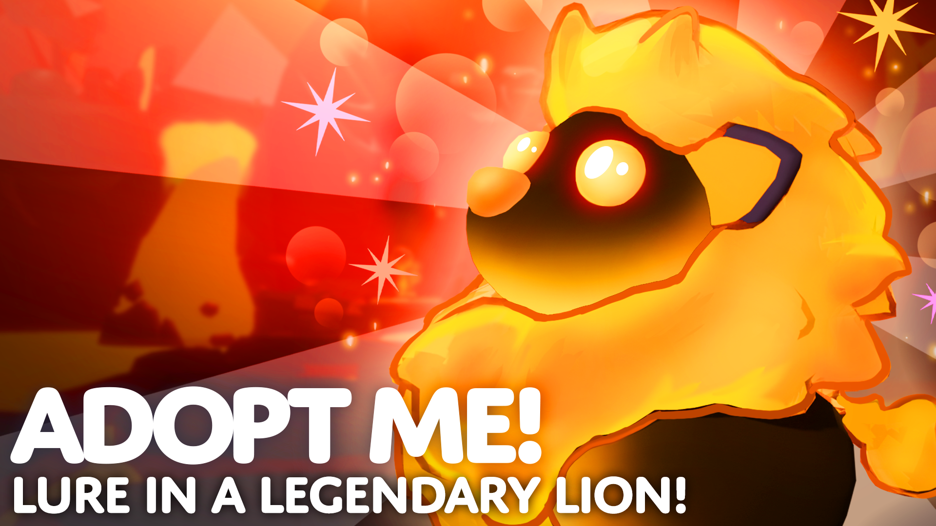 Legendary Blazing Lion welcomes you to the Lures update in Adopt Me! Their fur covered in flaming ember and the cutest little nose you can imagine. 