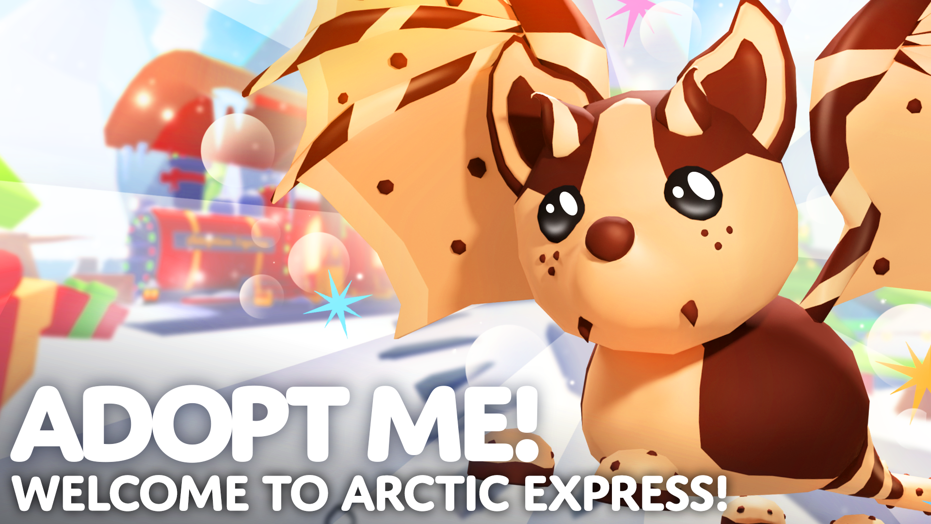 Chocolate Chip Bat Dragon welcomes you to the Arctic Express! 
