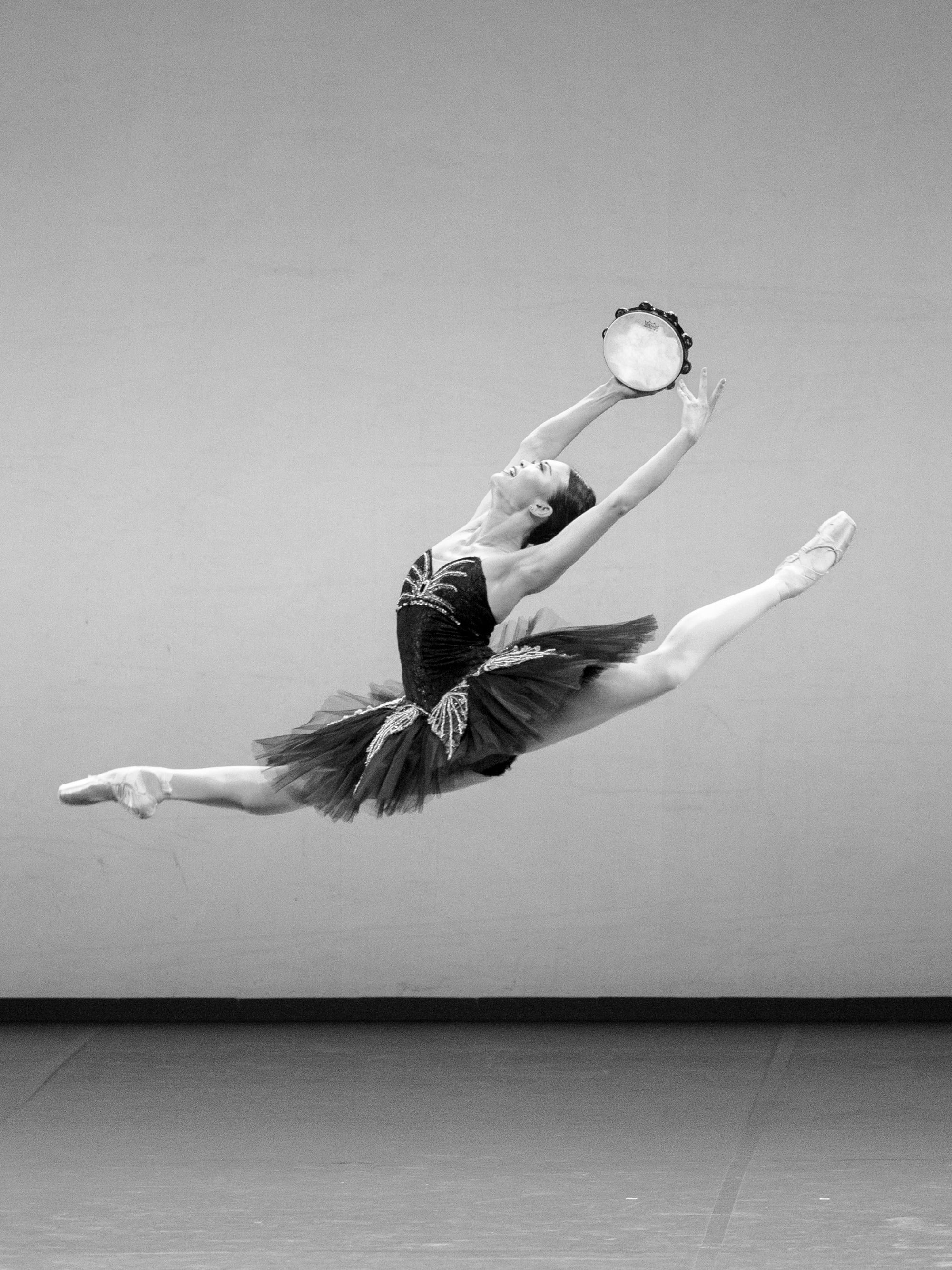 Dancer performs on stage