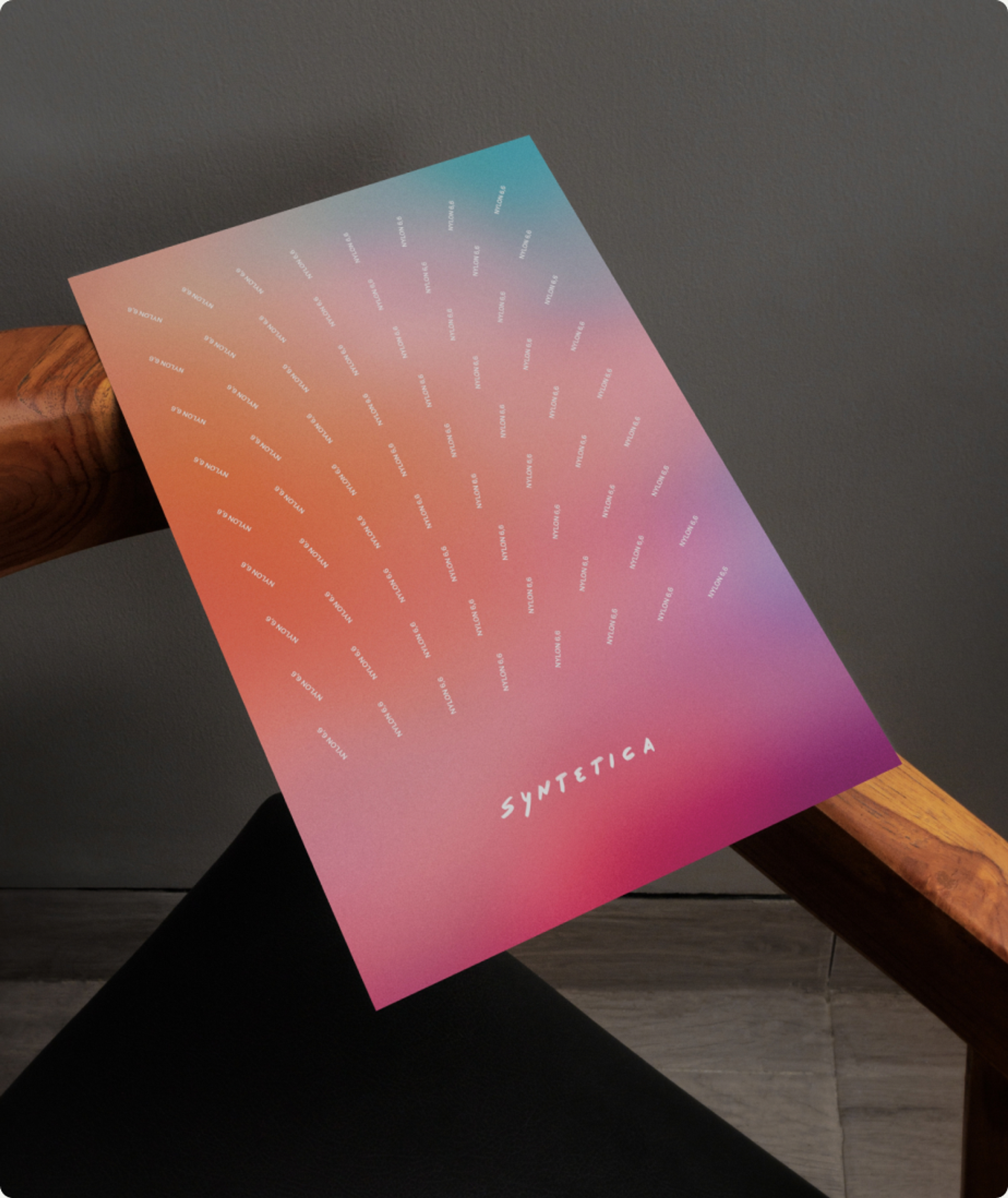 Syntetica graphic system detail, upright format
