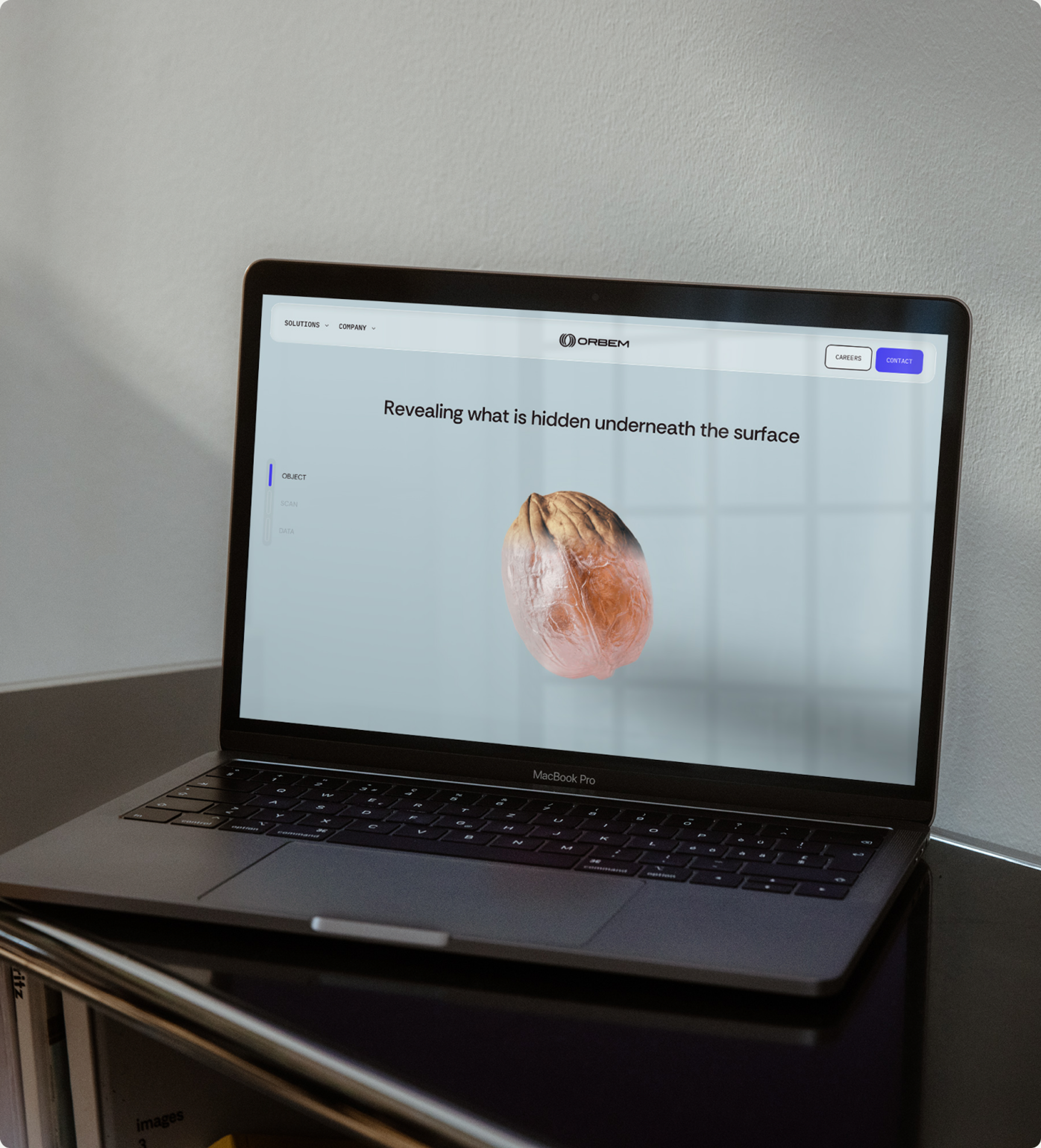 The new orbem.ai on a laptop