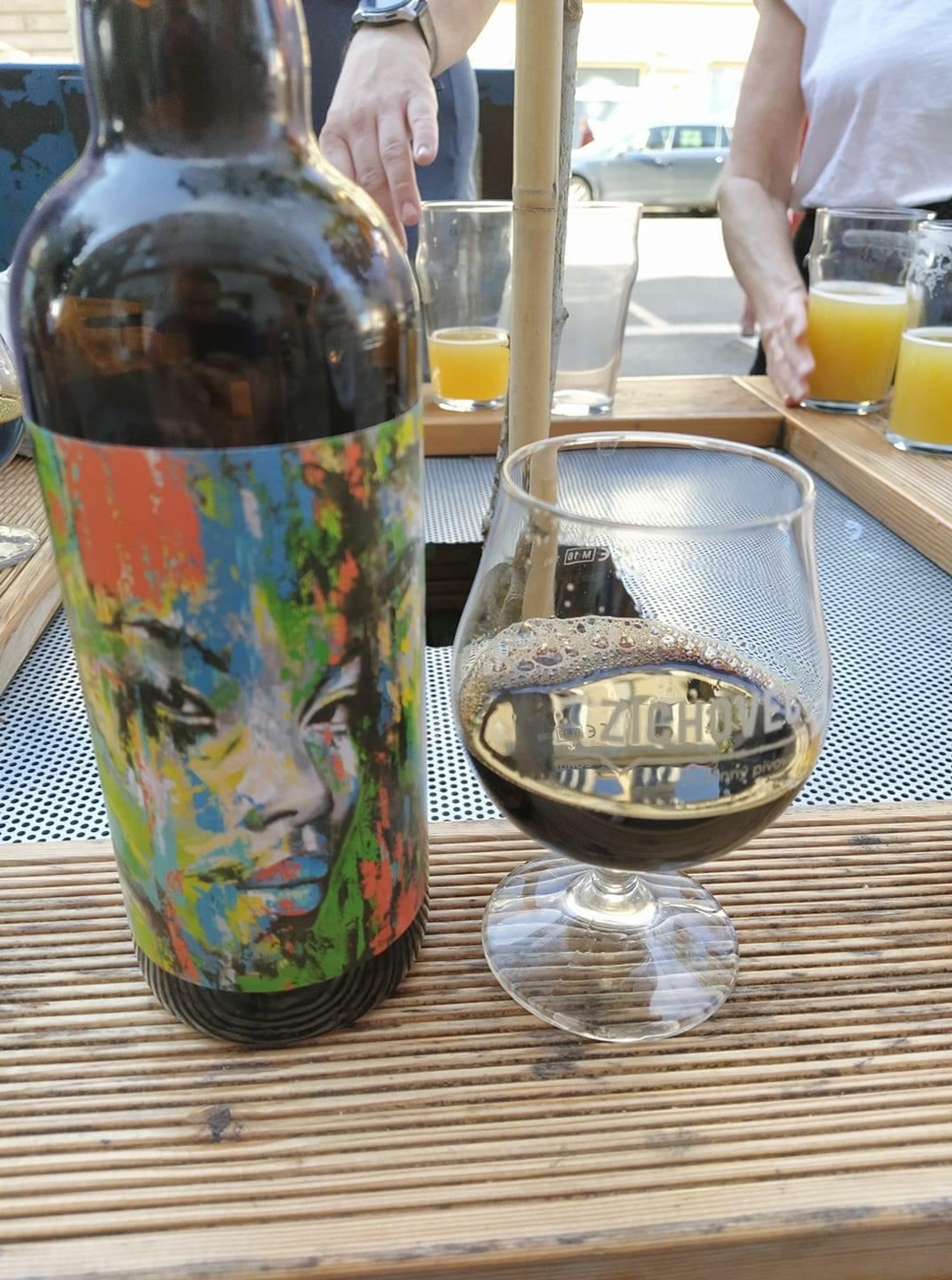 Zichovec Brewery / Wild Blue on the Laphroaig Stout label 2