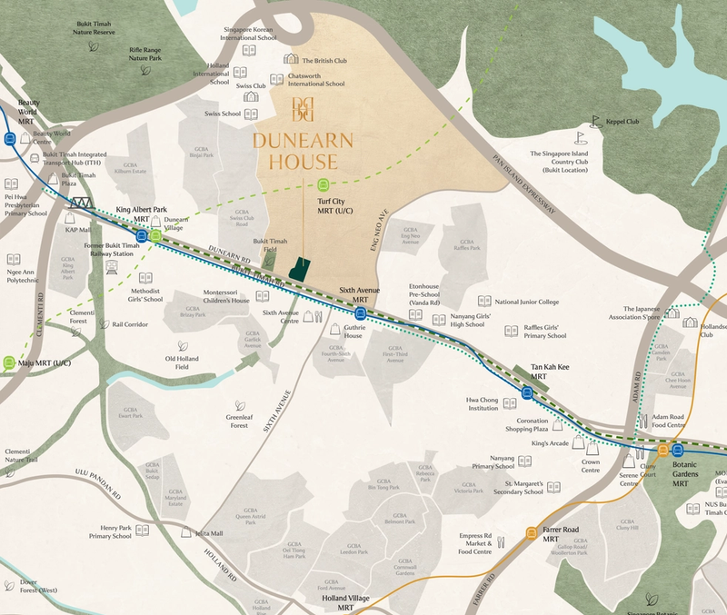 Location Map of Dunearn House