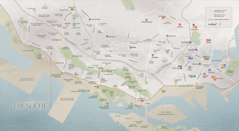 Location Map of The Hillshore