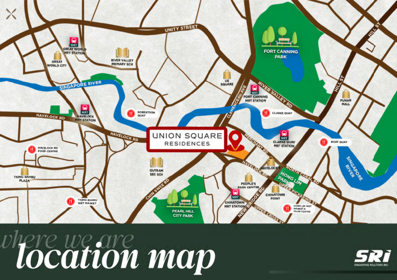 Location Map of Square Residences