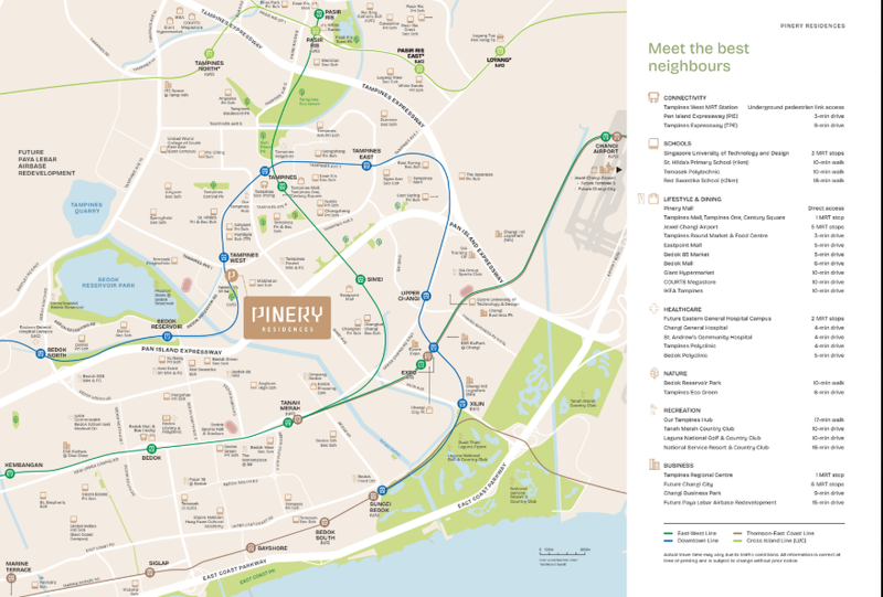 Location Map for Pinery Residences 