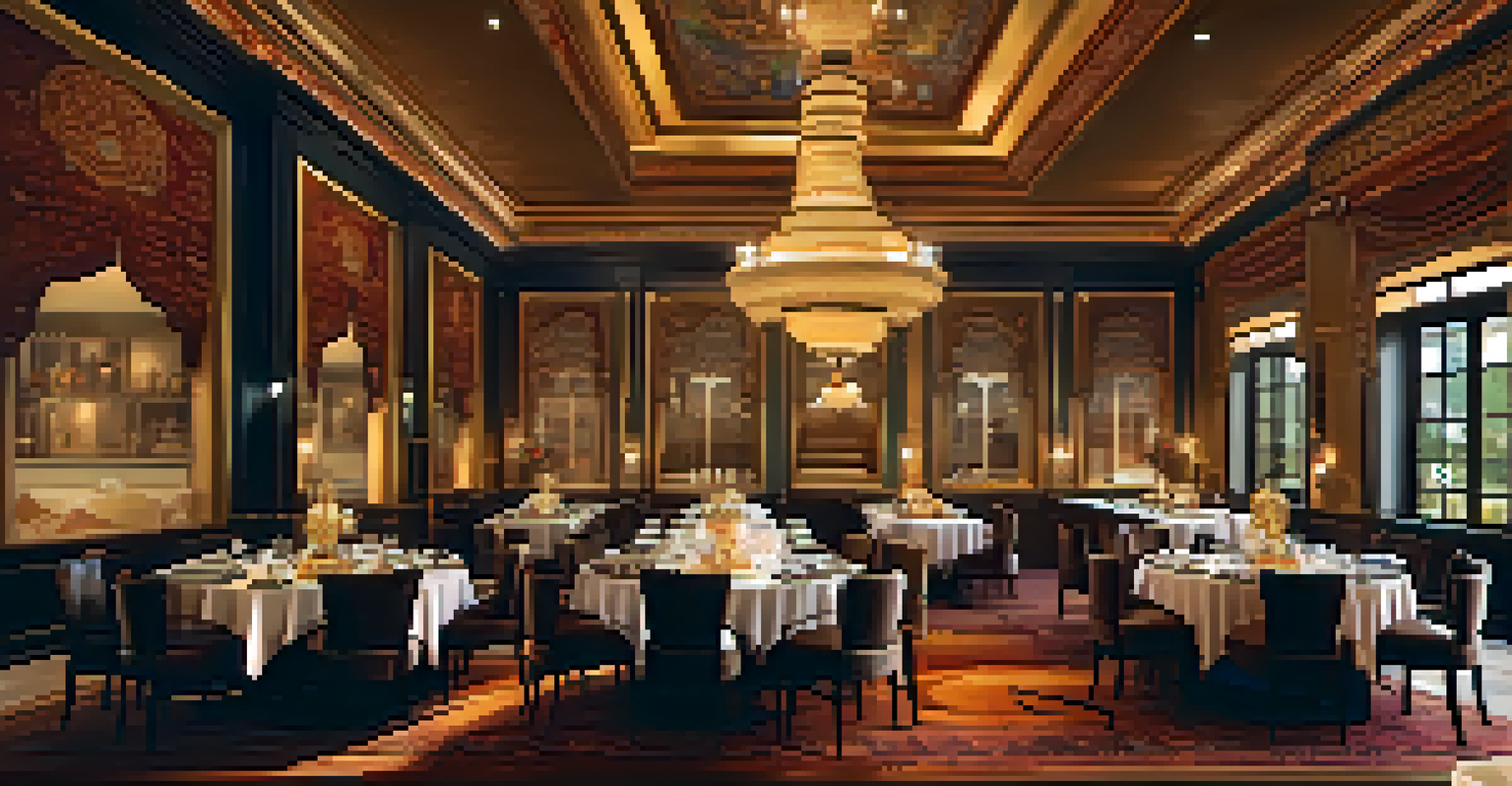 A luxurious dining area in a heritage hotel with a table set for a traditional Indian meal.