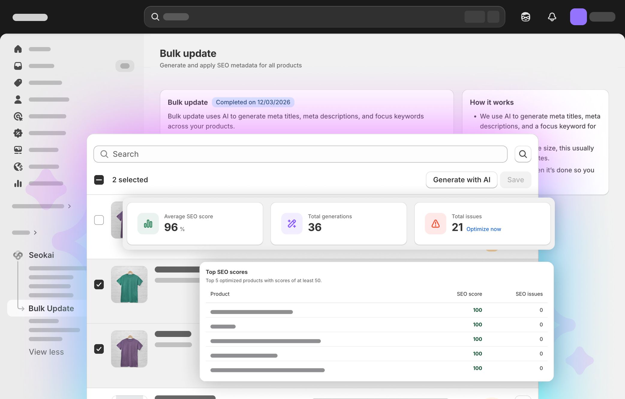 Product Bulk Update