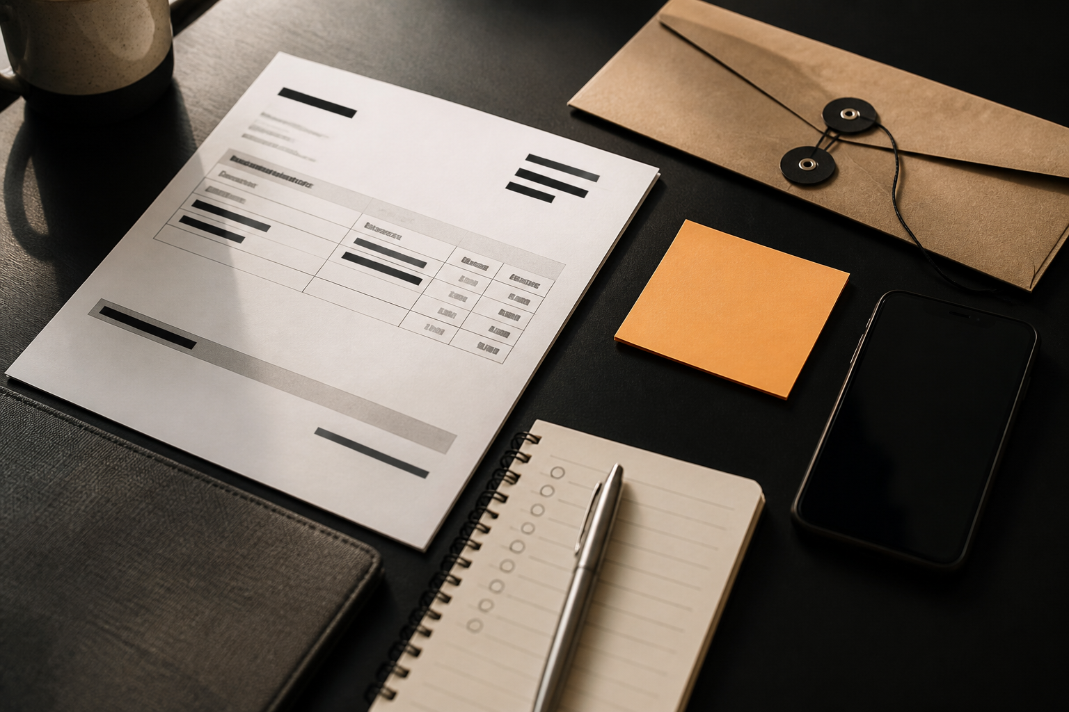 Supplier payment records and a phone arranged for an independent bank-detail check