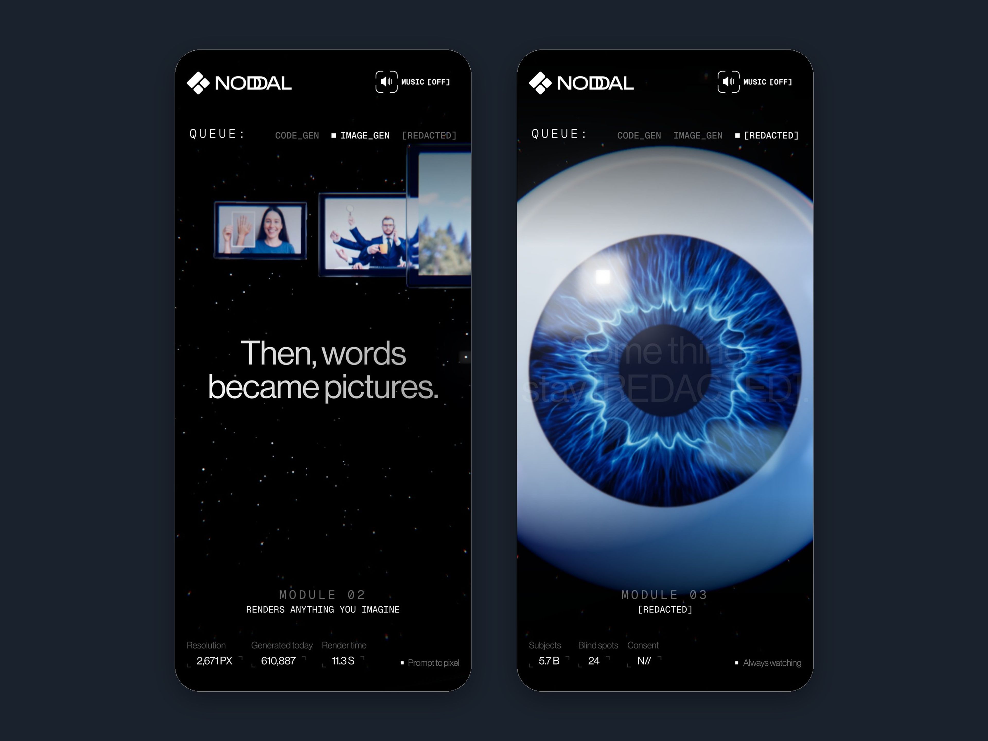 NODDAL website, mobile screen 9