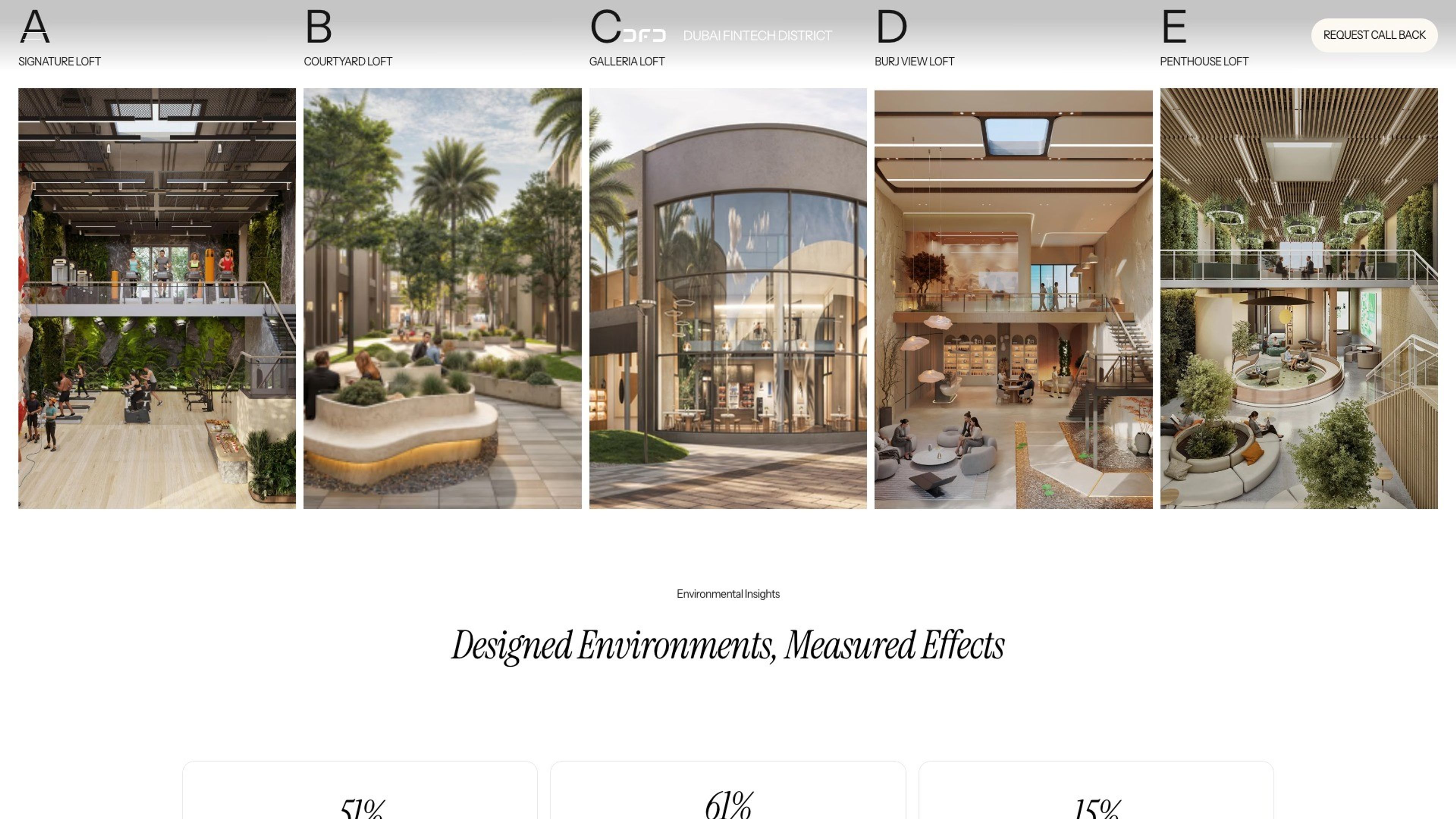Dubai Fintech District website, desktop screen 3