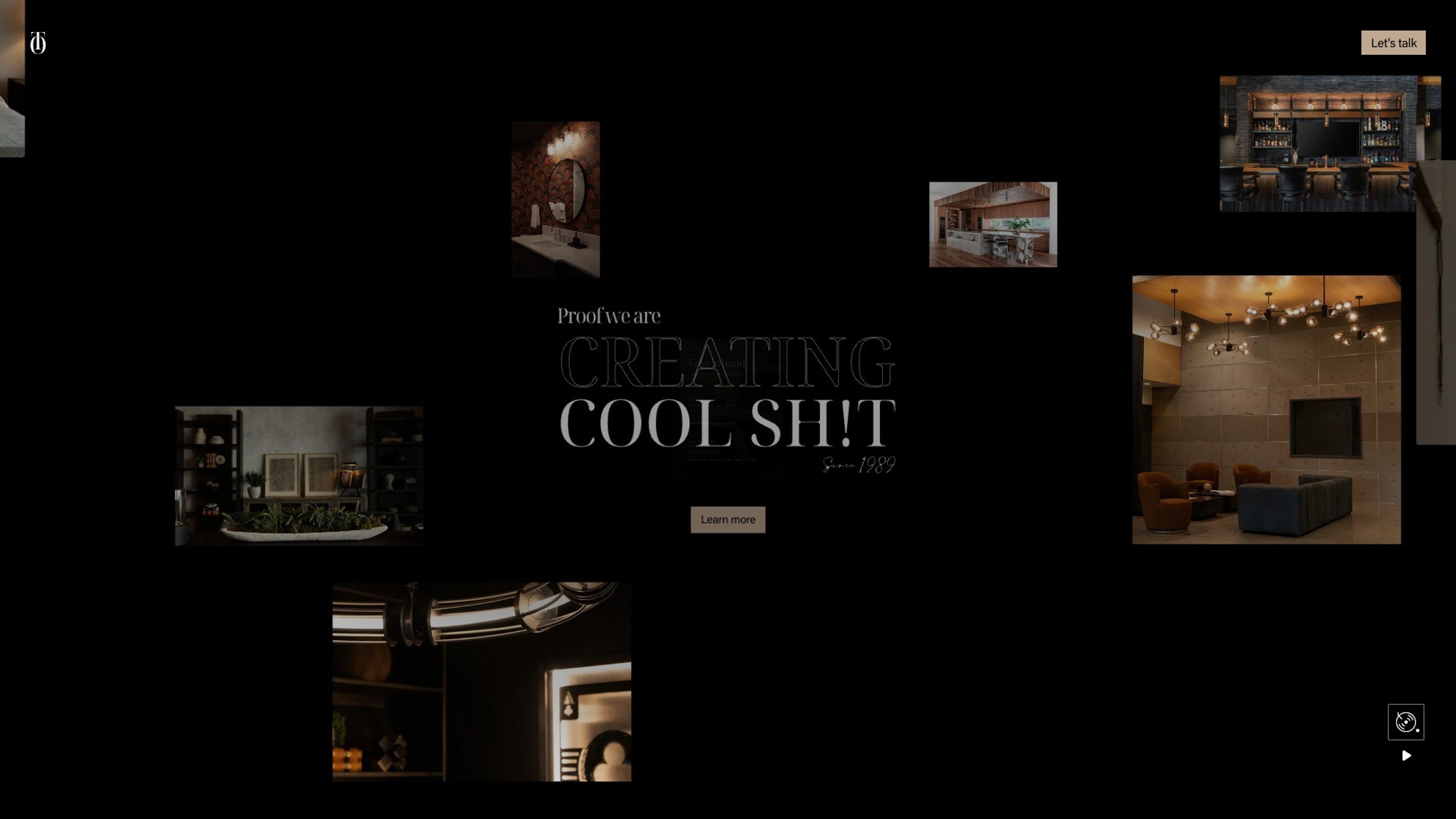 LOFT Thirty One website, desktop screen 4
