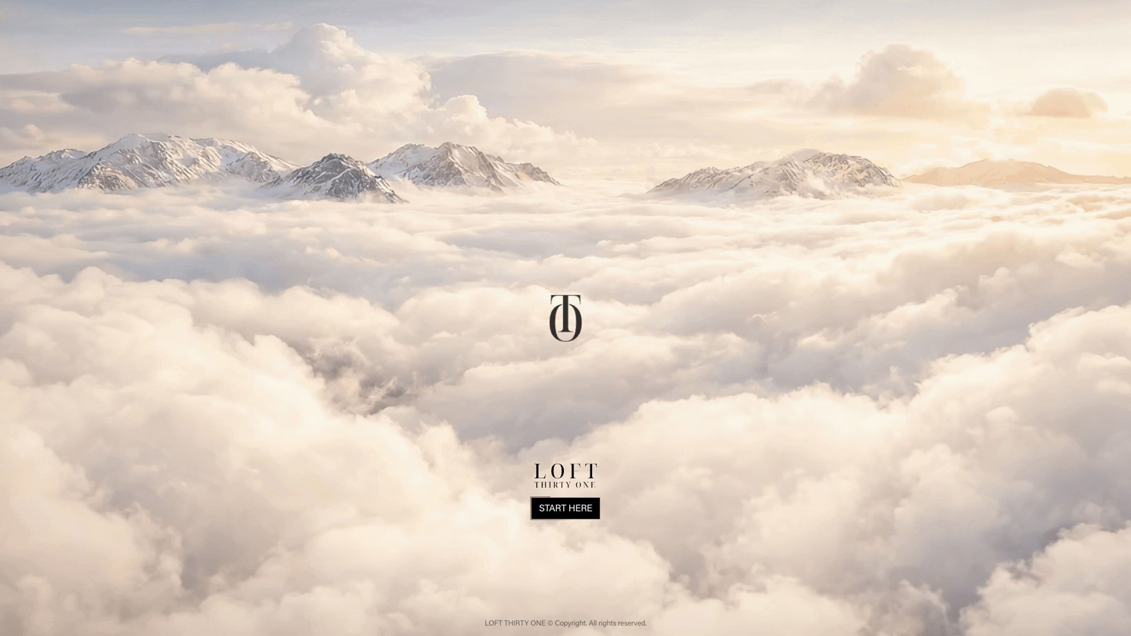 LOFT Thirty One website, desktop screen 1