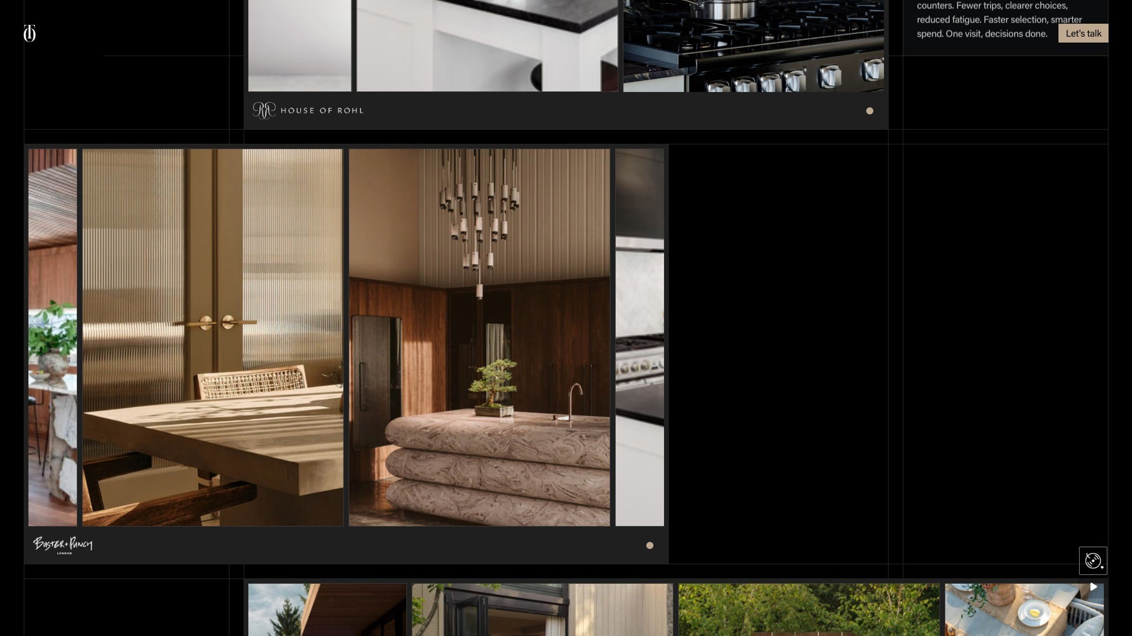LOFT Thirty One website, desktop screen 7