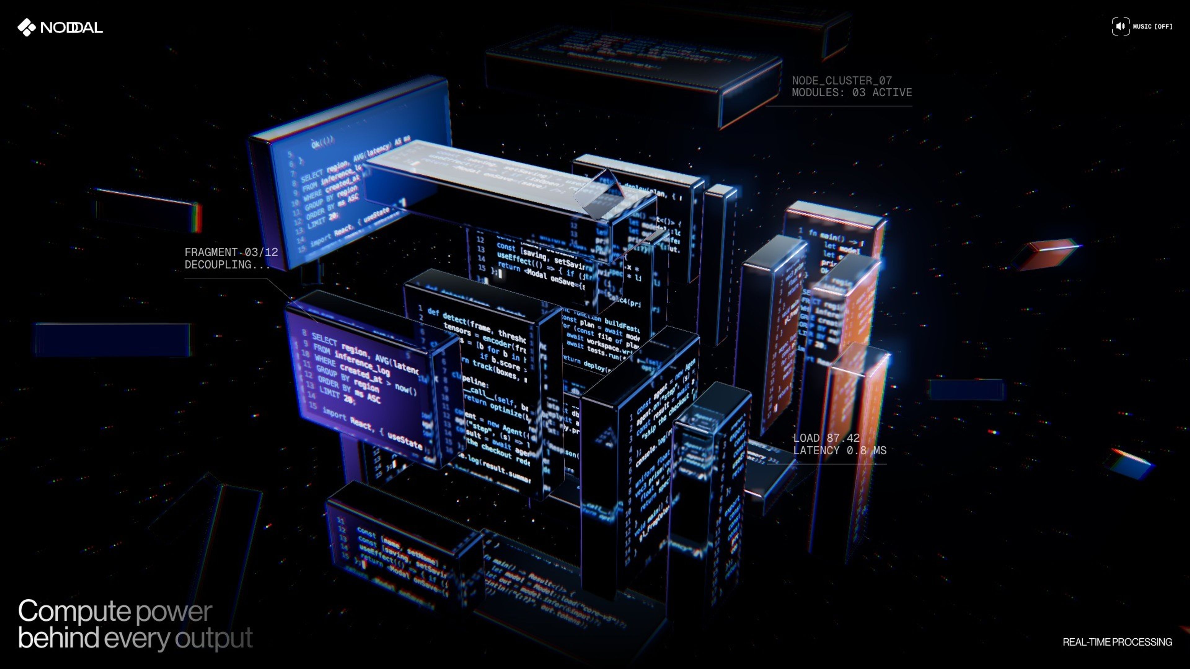 NODDAL website, desktop screen 4