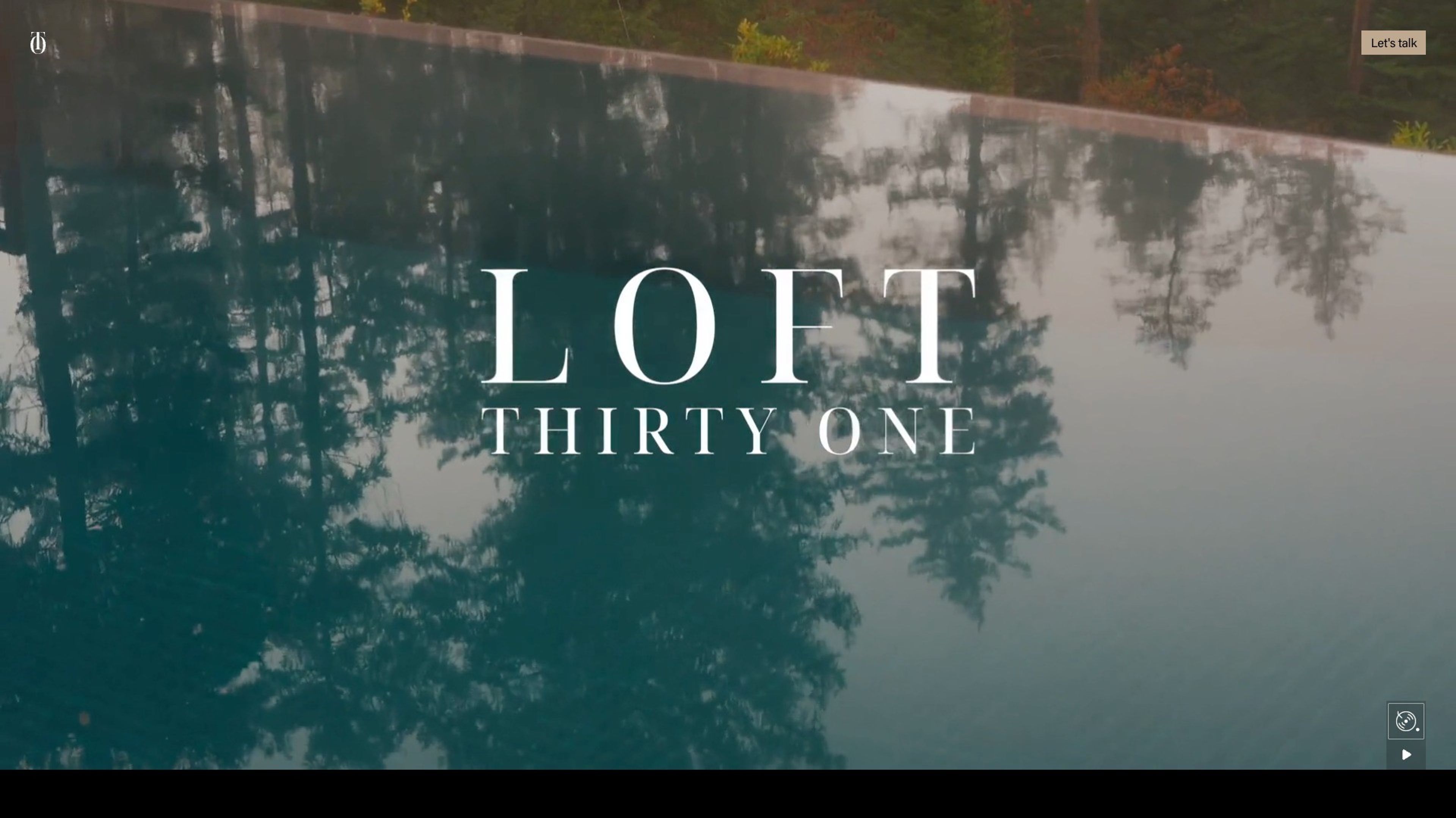 LOFT Thirty One website, desktop screen 2