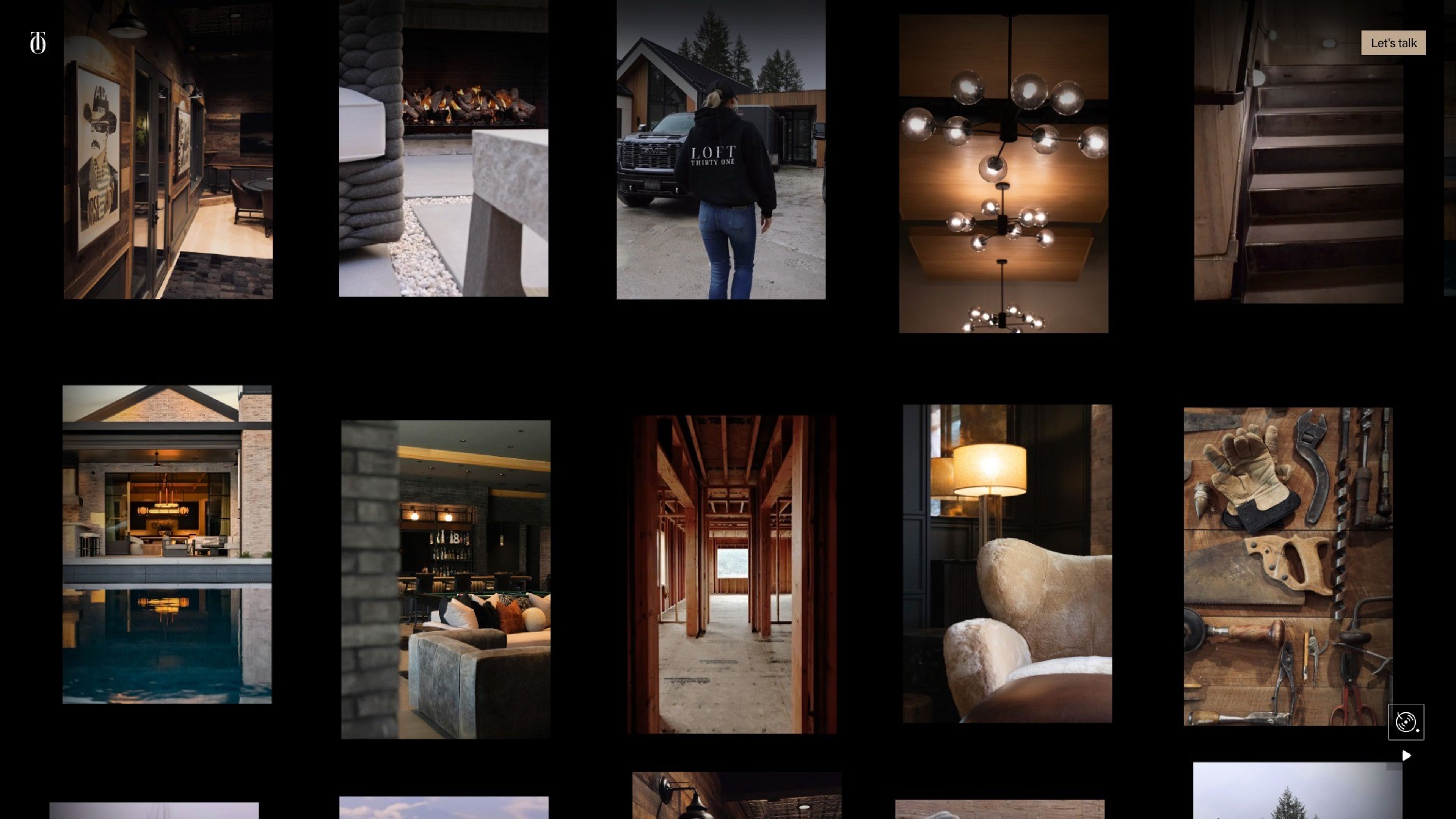 LOFT Thirty One website, desktop screen 6