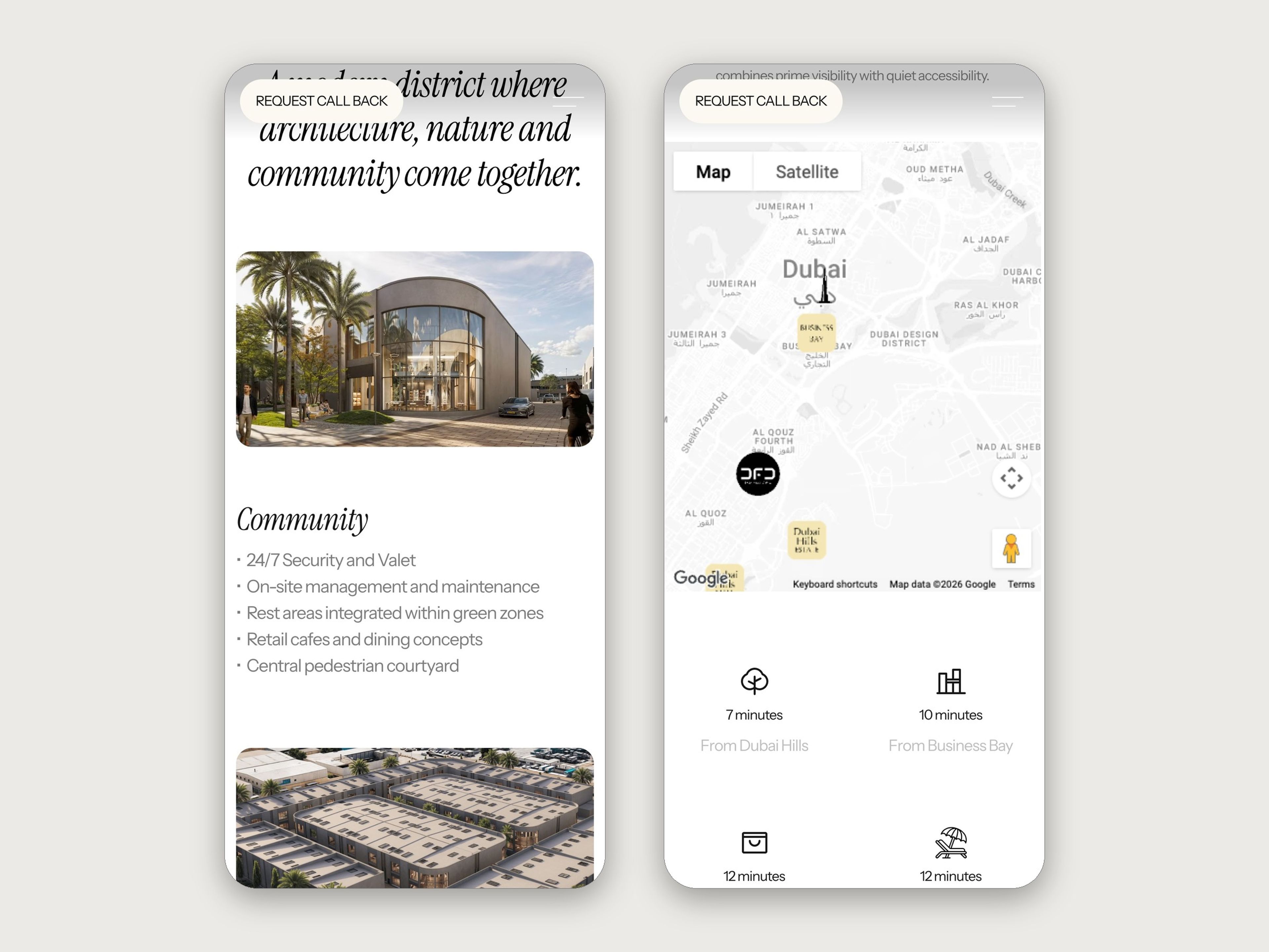 Dubai Fintech District website, mobile screen 8
