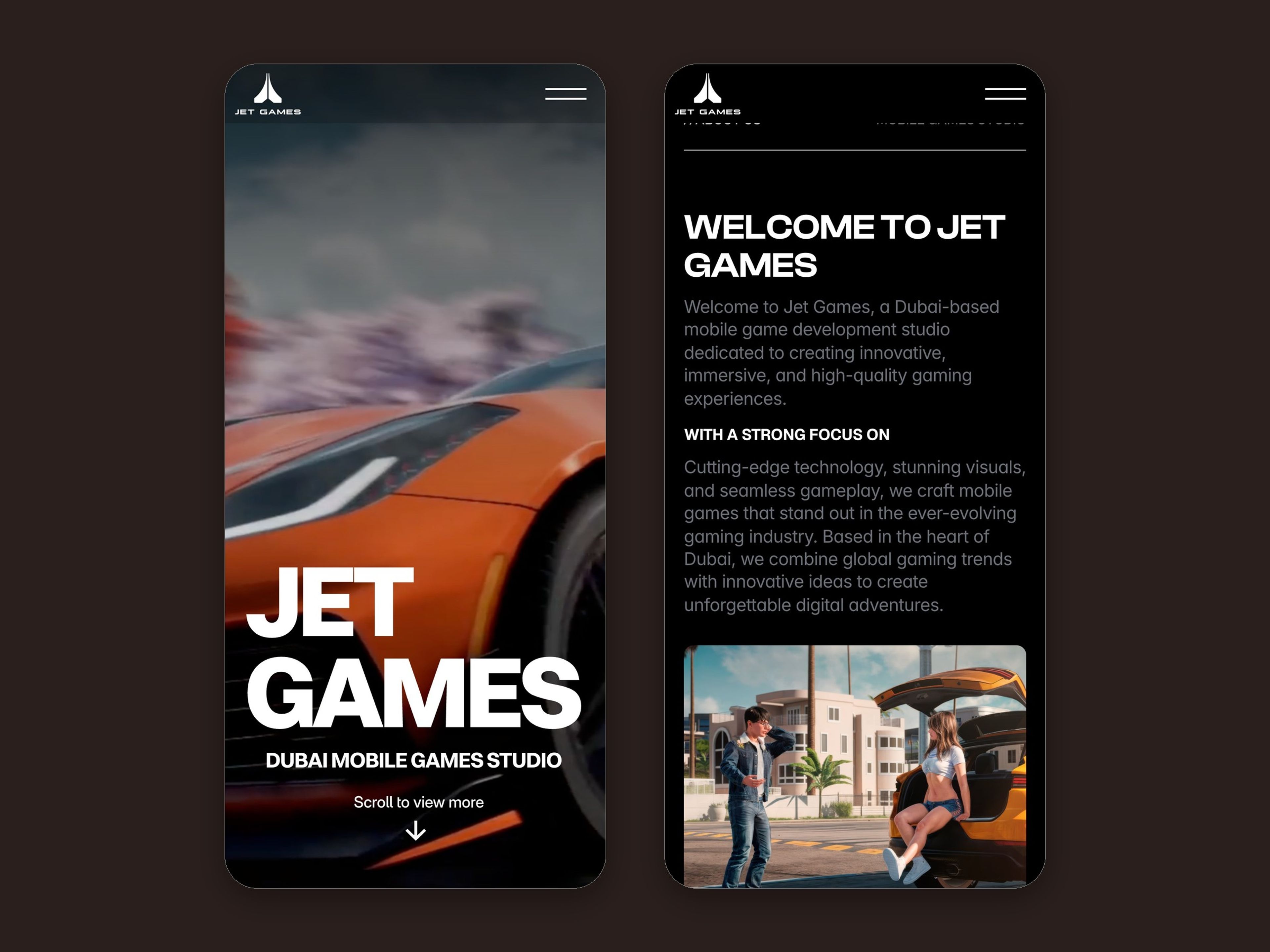 Jet Games website, mobile screen 7