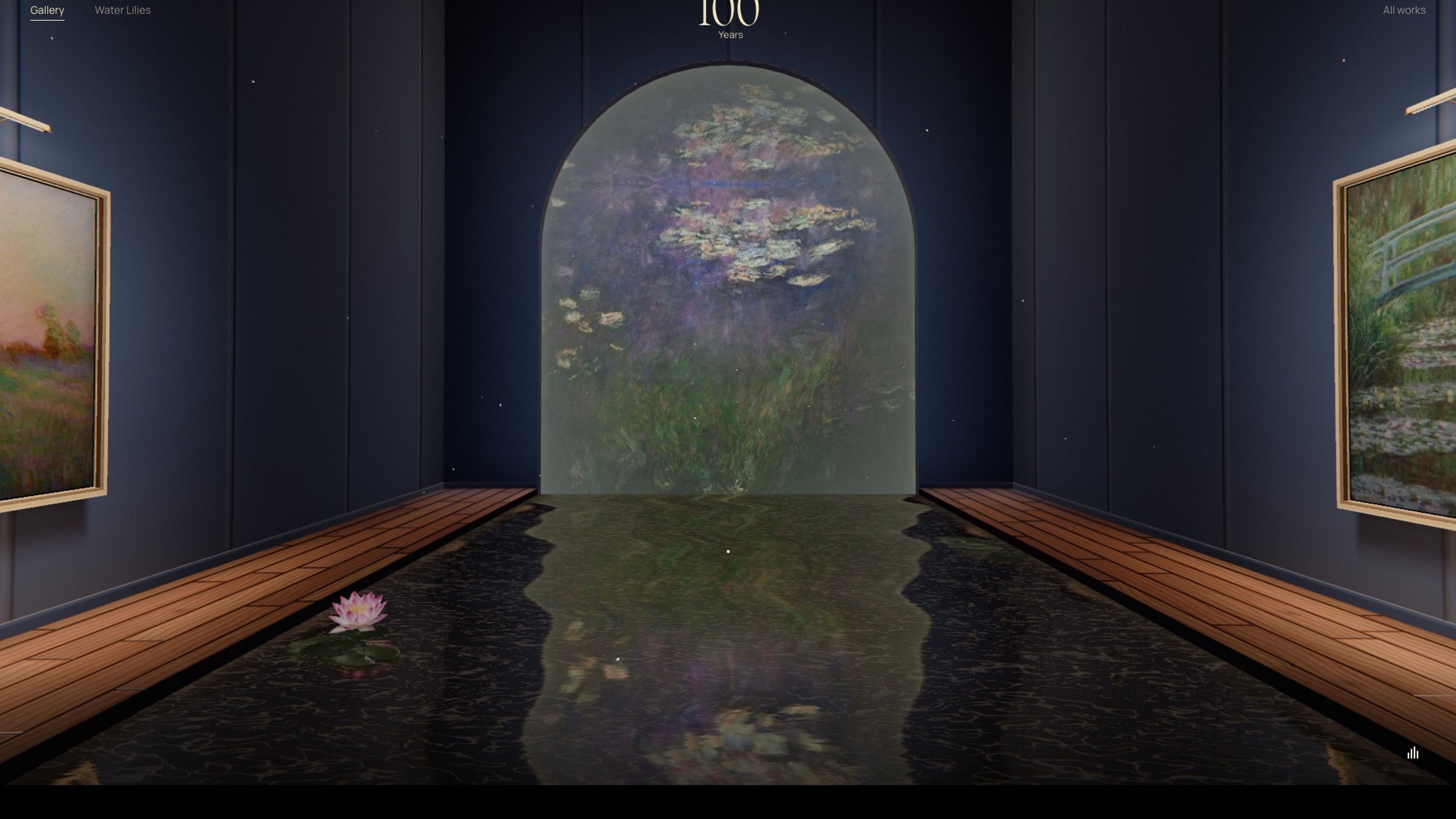 Monet 100 website, desktop screen 5