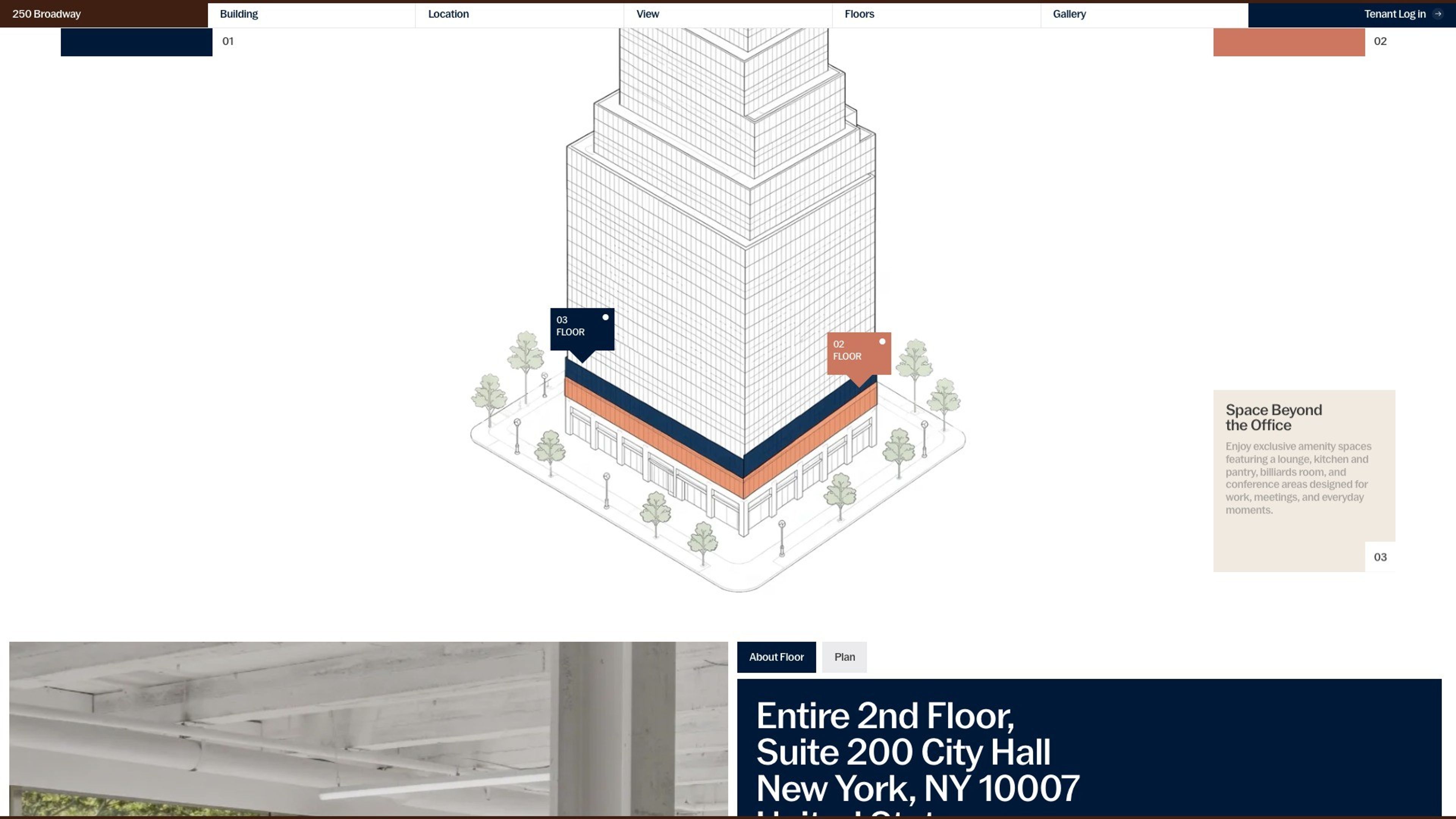 250 Broadway website, desktop screen 4