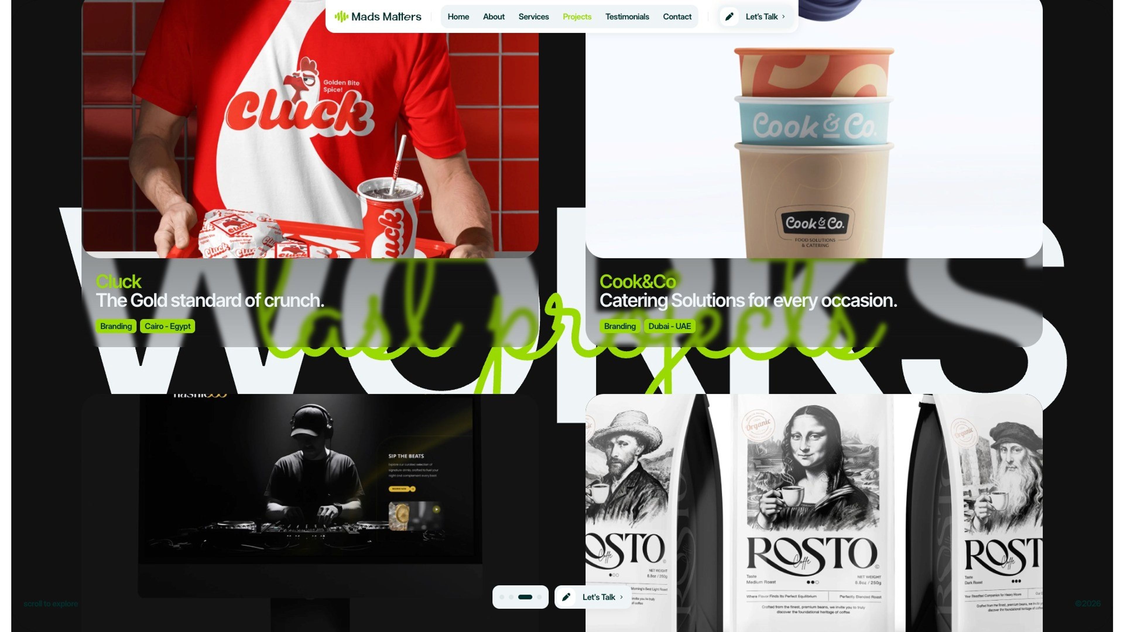 Mads Matters website, desktop screen 5