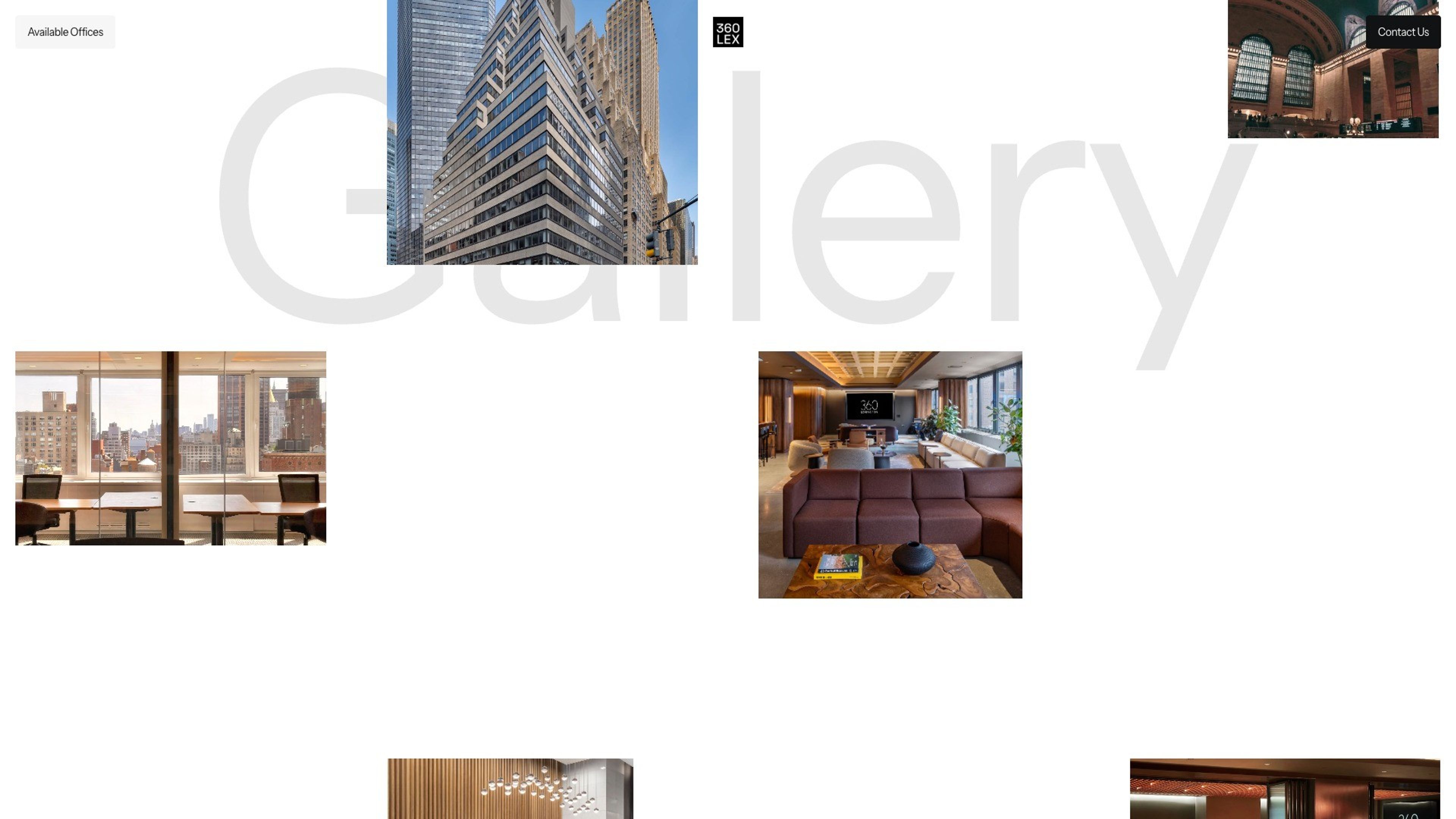 360 Lexington Avenue website, desktop screen 6