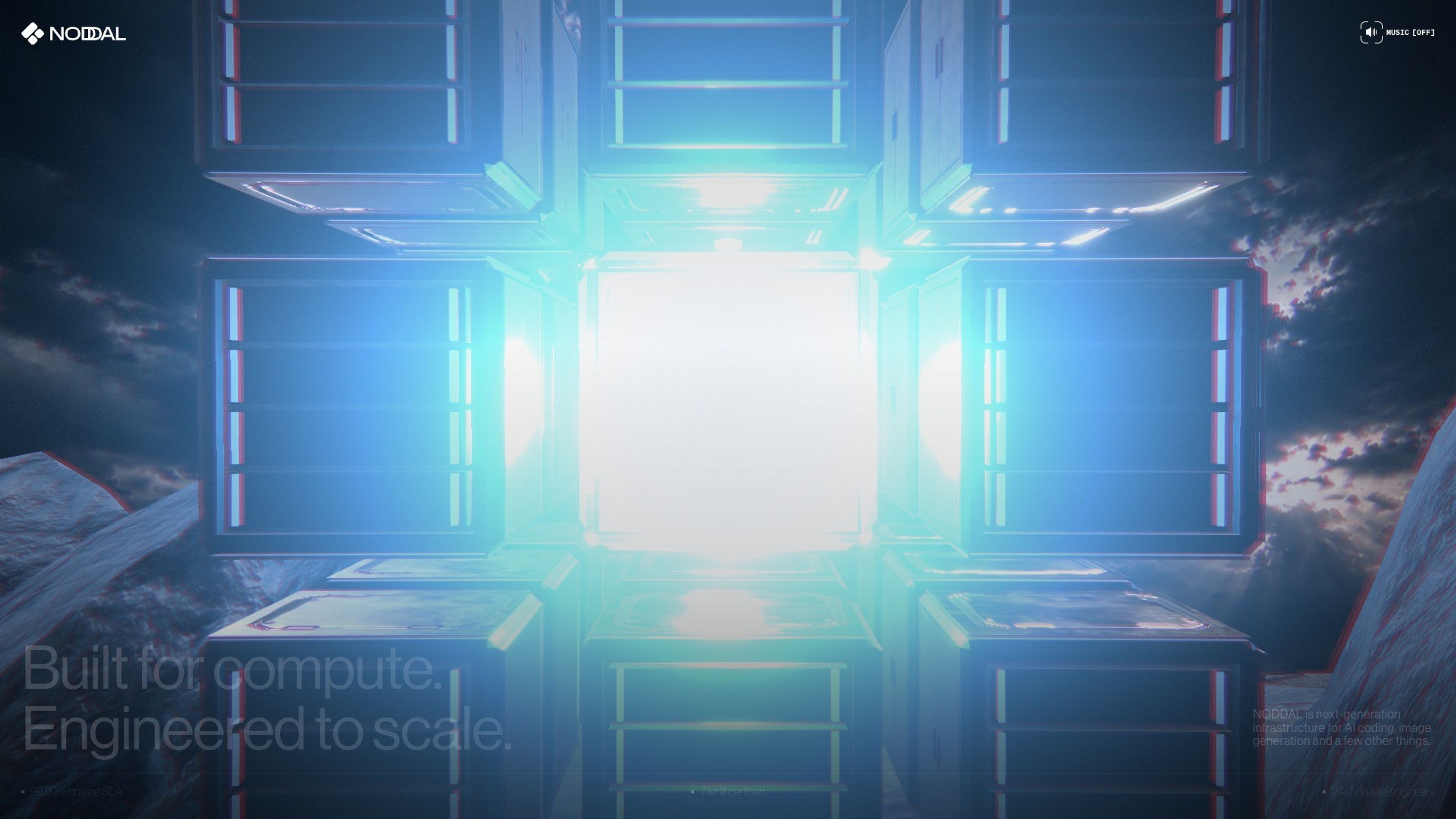 NODDAL website, desktop screen 2