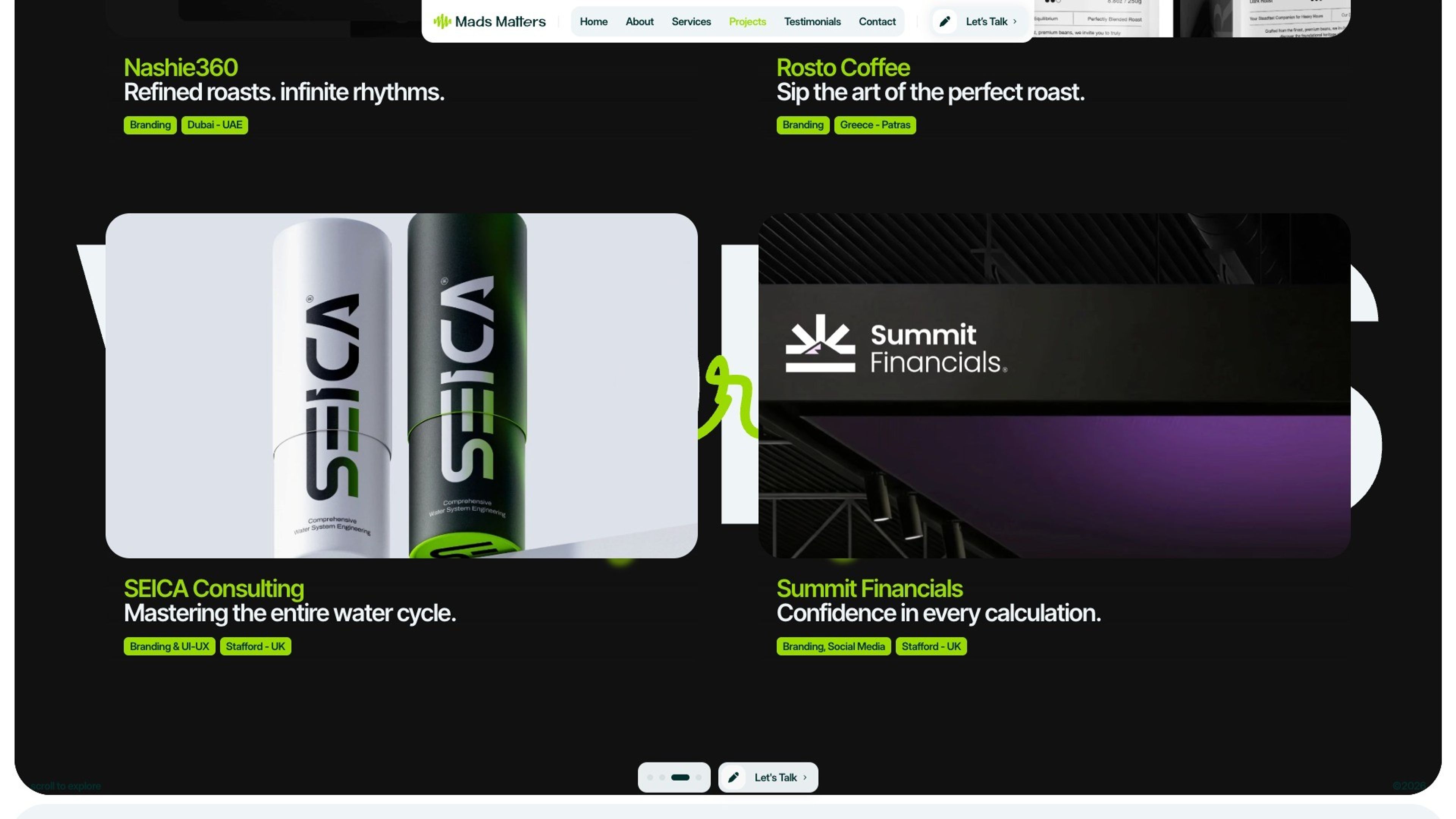 Mads Matters website, desktop screen 6