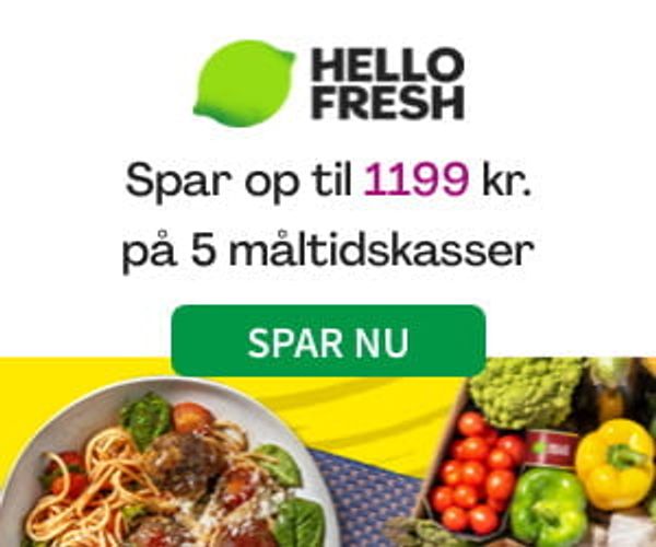 Spar op til 1.199 kr. på HelloFresh