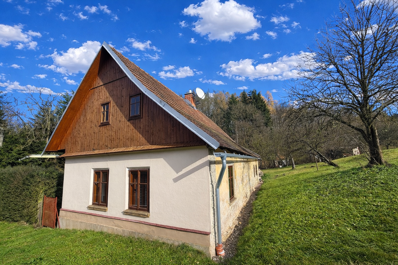 Prodej chalupy s pozemkem a vlastním lesem