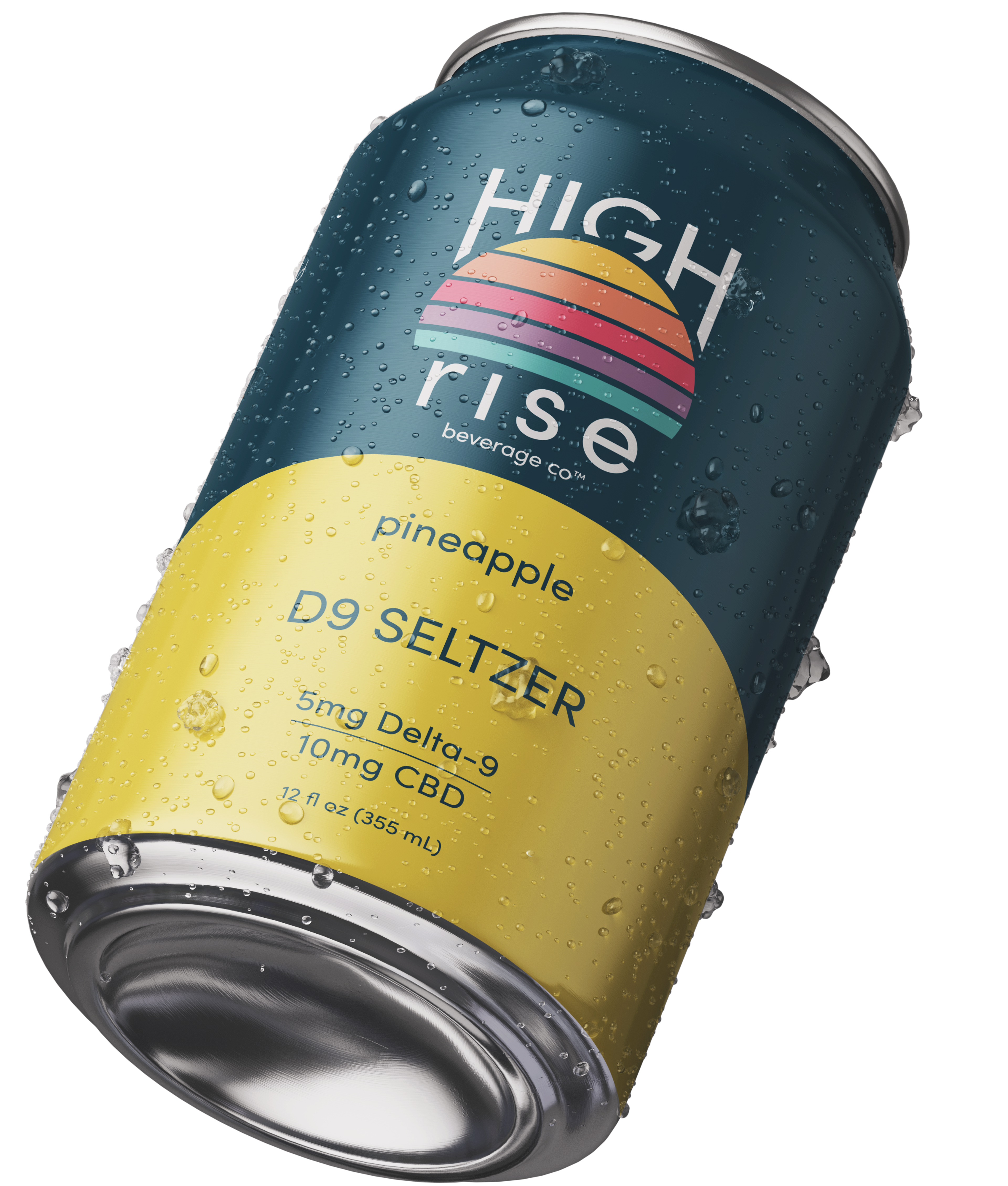 High Rise D9 THC Pineapple Seltzer