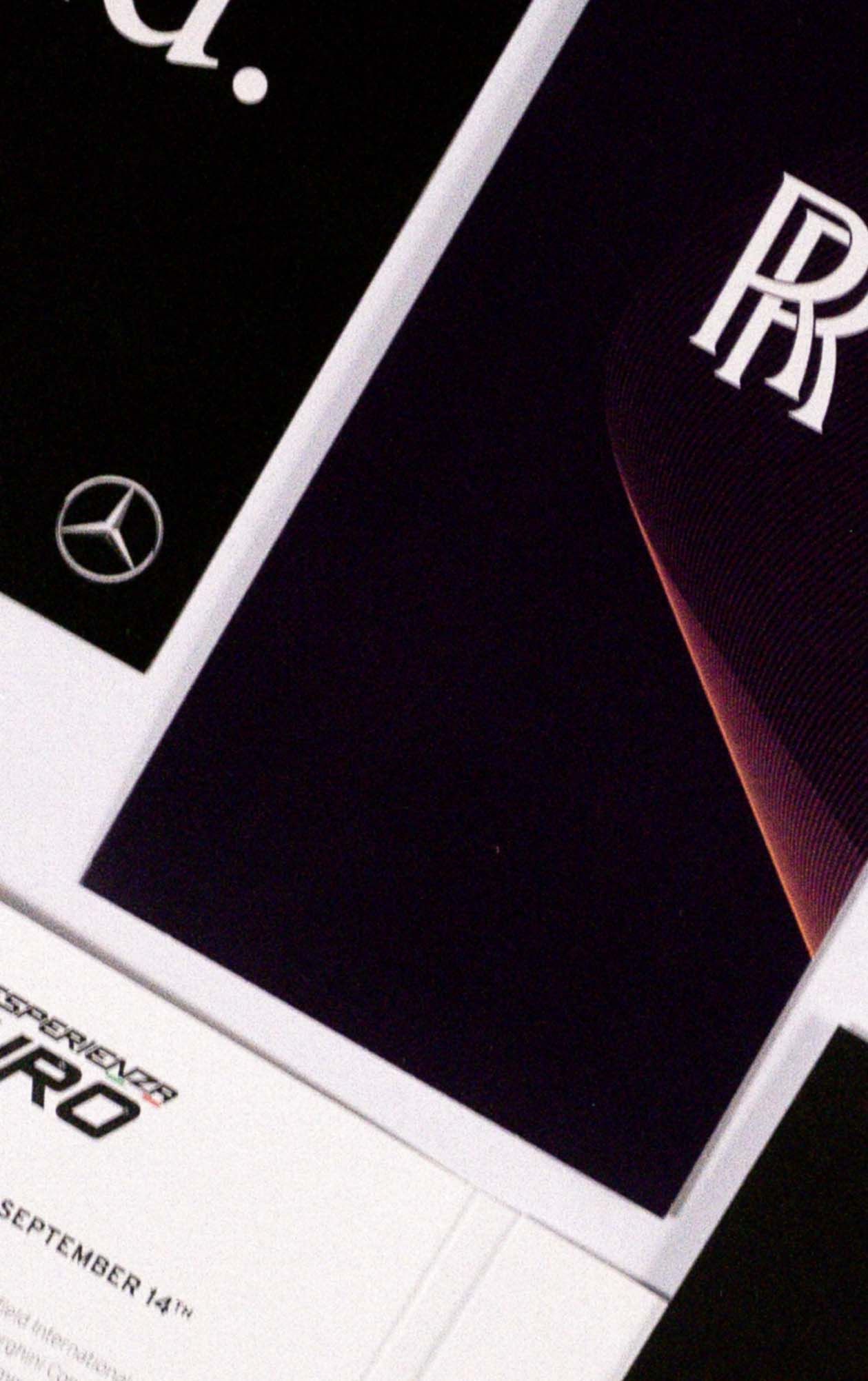 Brochure and booklet print samples.