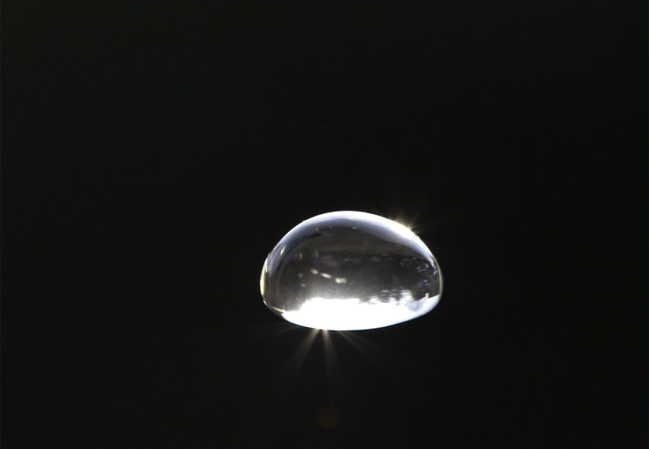 water drop within the Raindrop installation