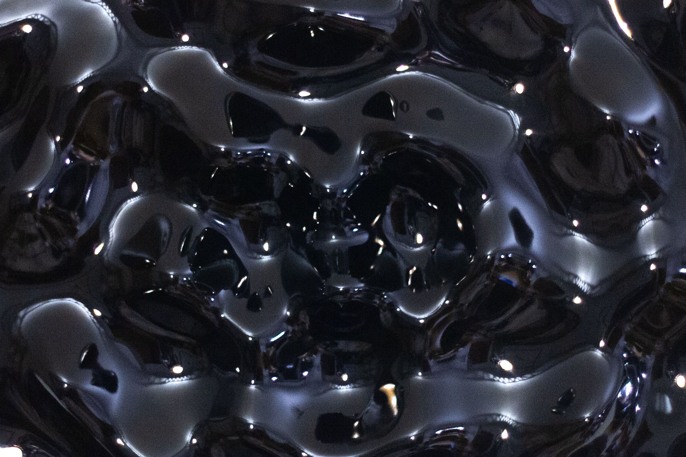 An Early Universe, installation documentation: simulation of an early universe (detail)