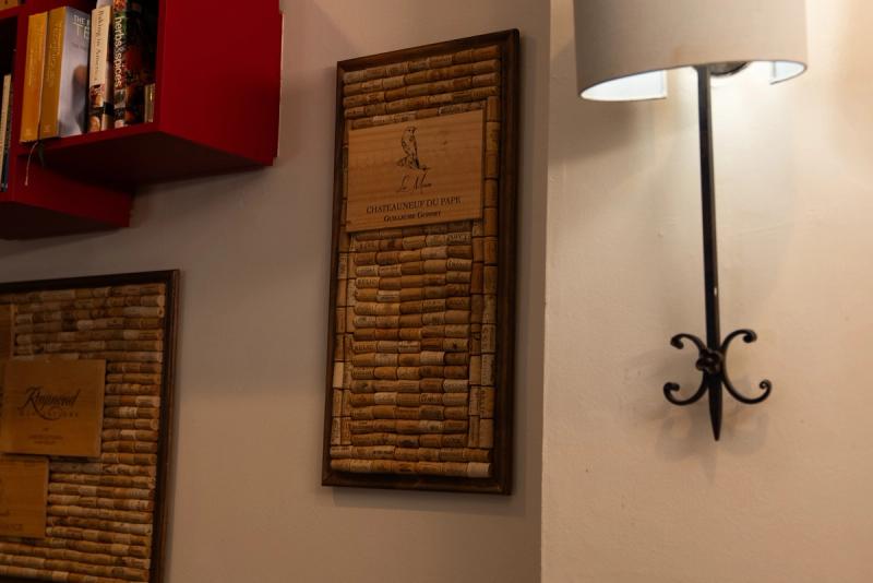 Wine cork wall art