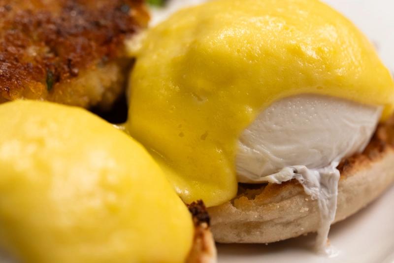 Eggs Benedict closeup