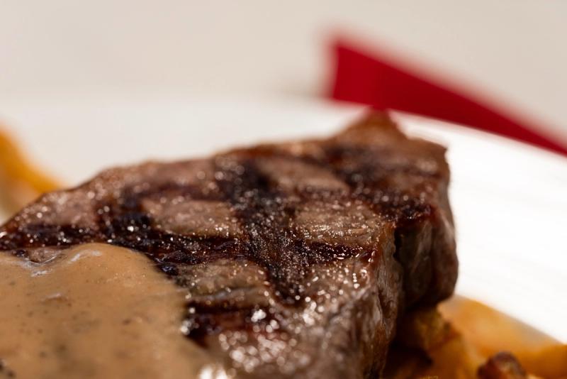 Steak closeup